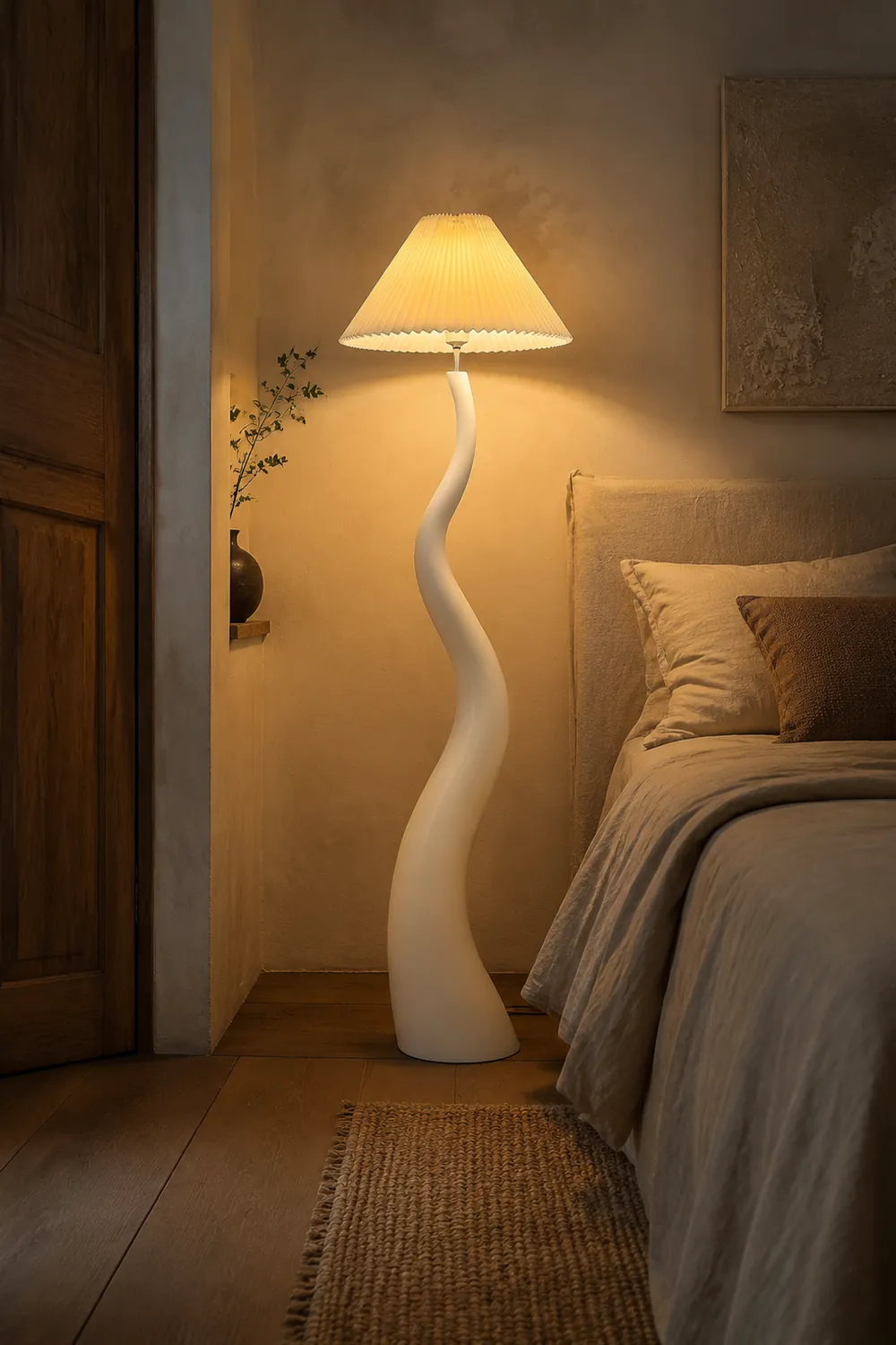 Twisted Pleated Floor Lamp - Lumpaz