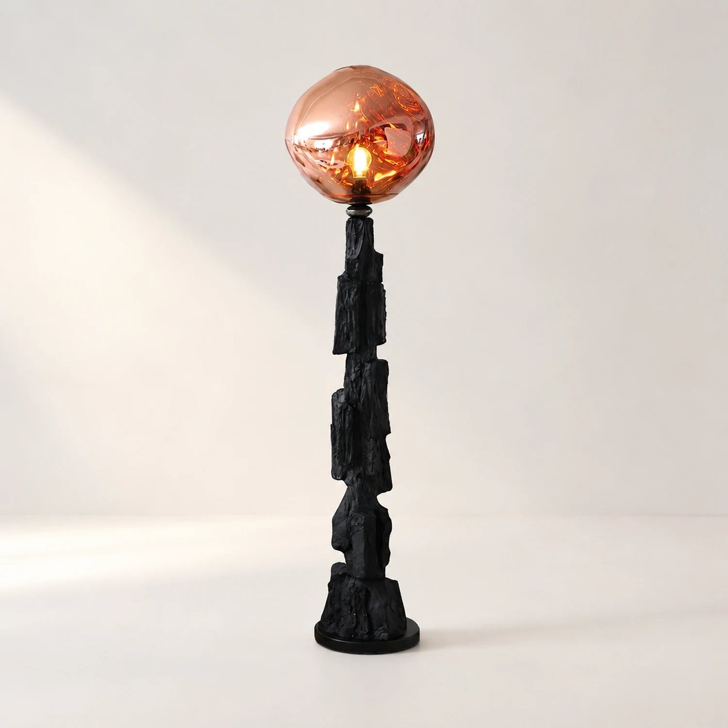 Charcoal Lava Floor Lamp - Lumpaz