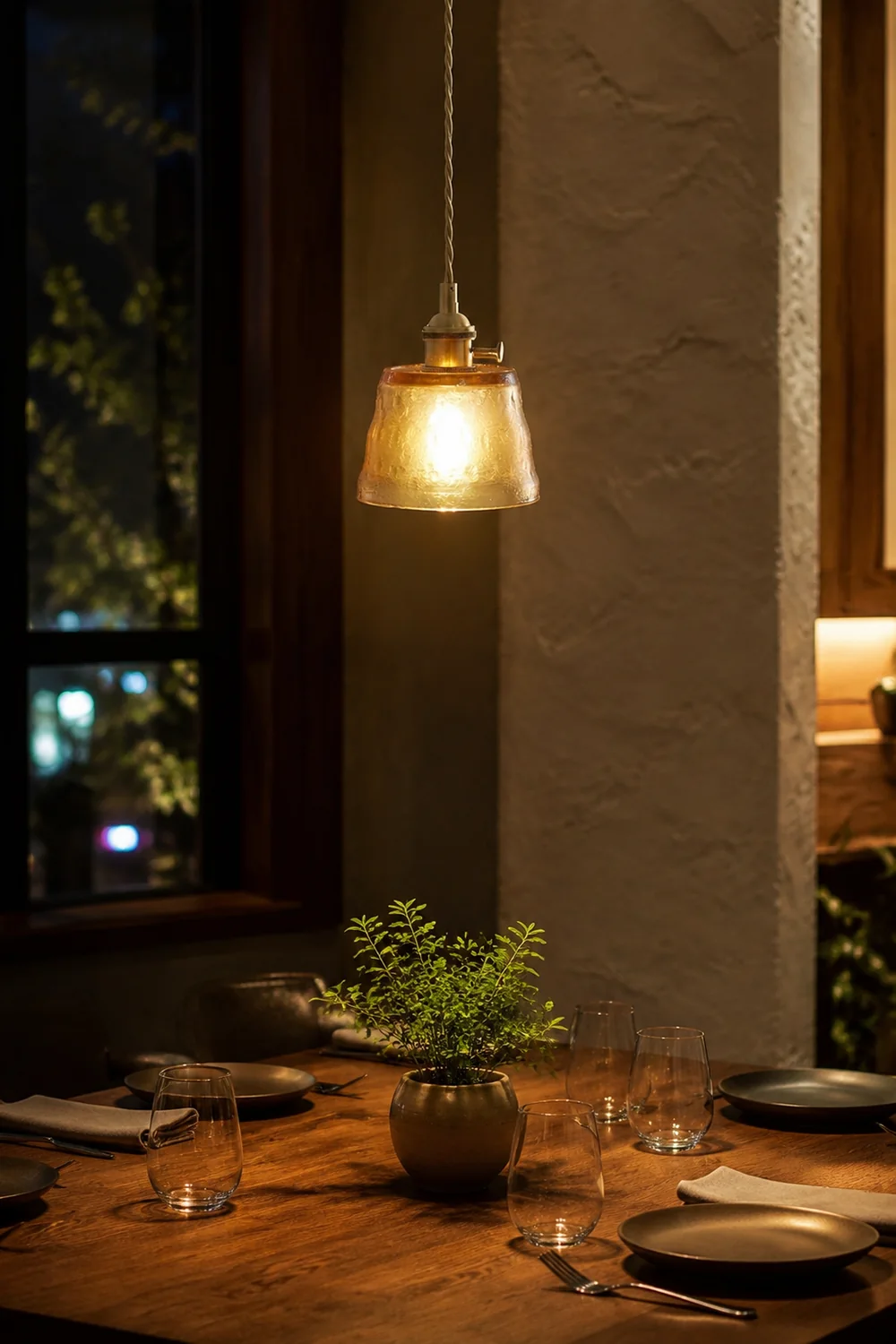 Modern Simple Cup Glass Pendant Lamp For Living Room - Lumpaz