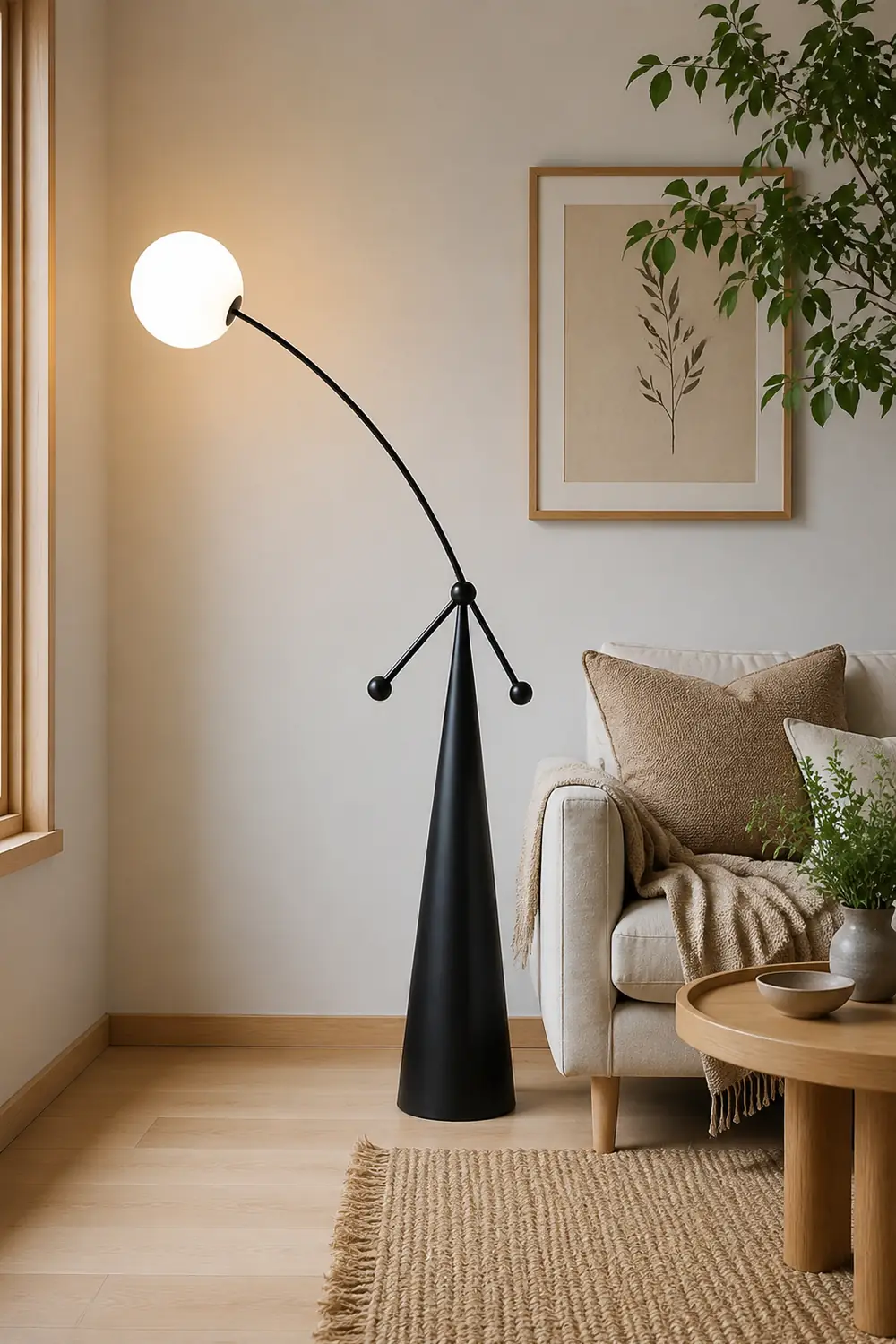 Opal Arc Floor Lamp - Lumpaz