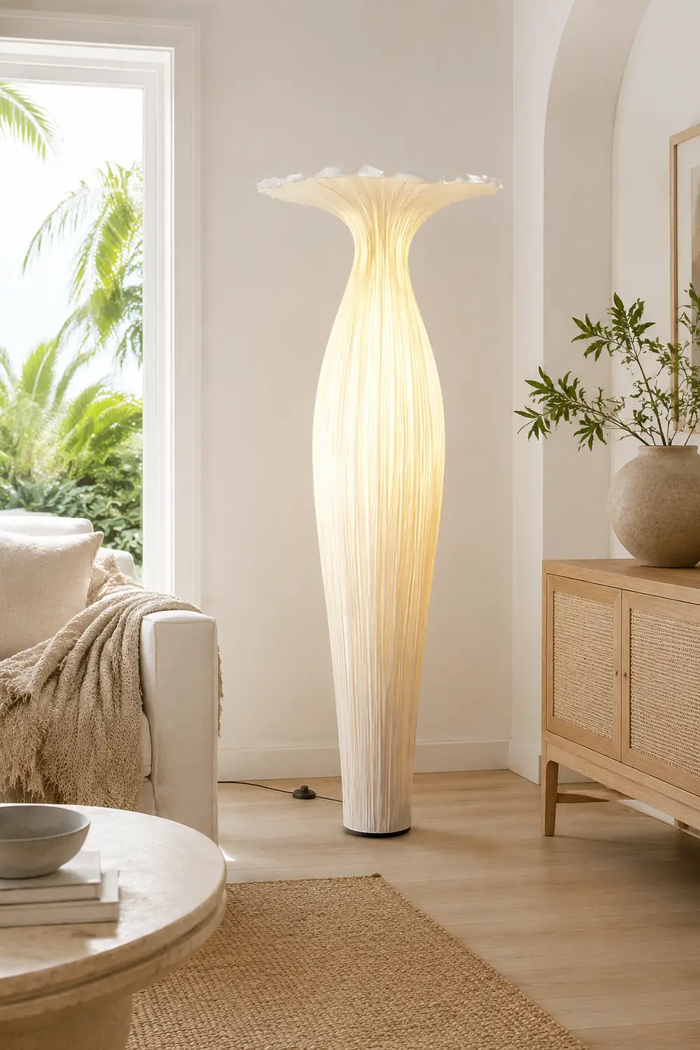 Vase Fabric Floor Lamp - Lumpaz