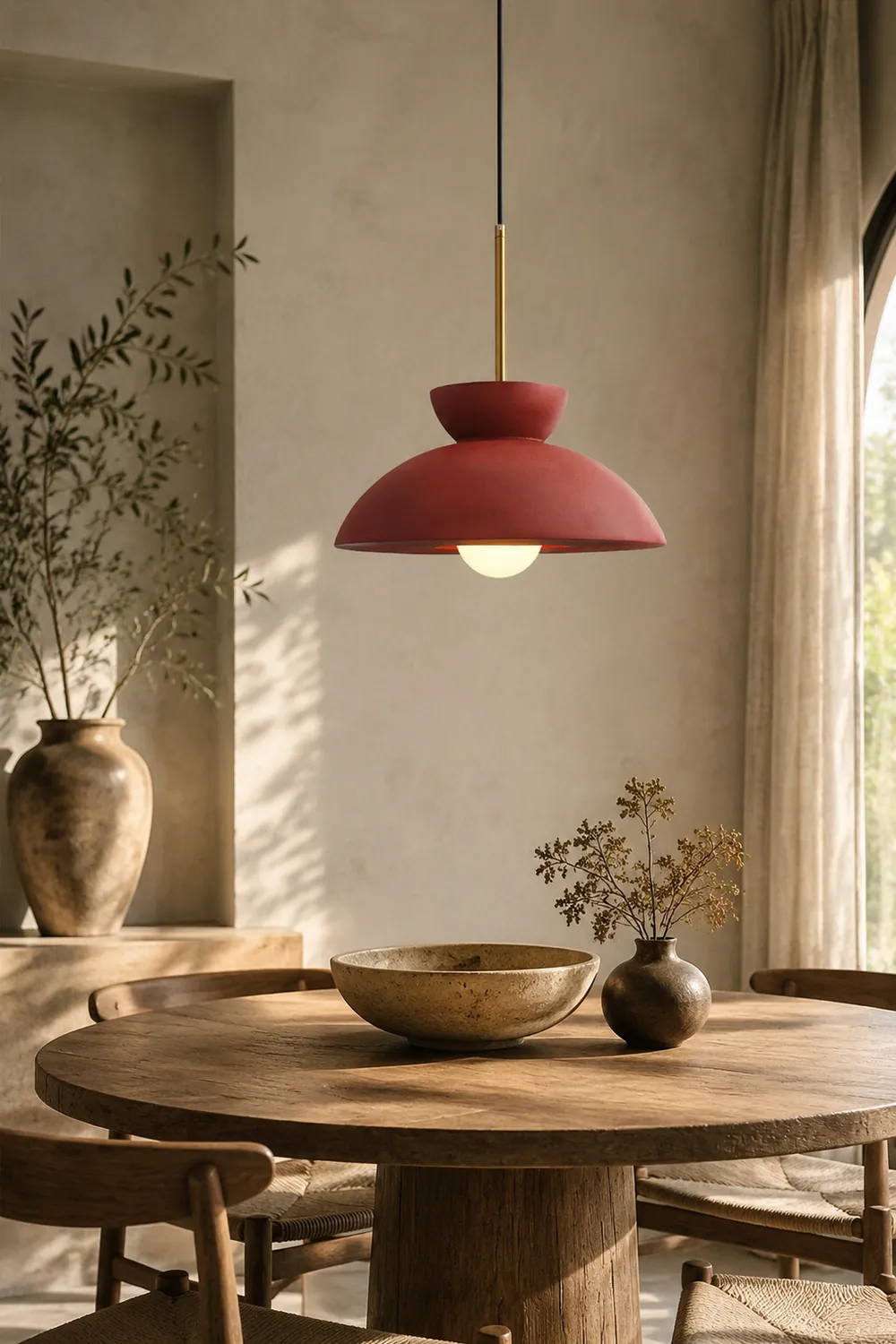 Nordic Minimalist Resin Pendant Light For Dining Room - Lumpaz