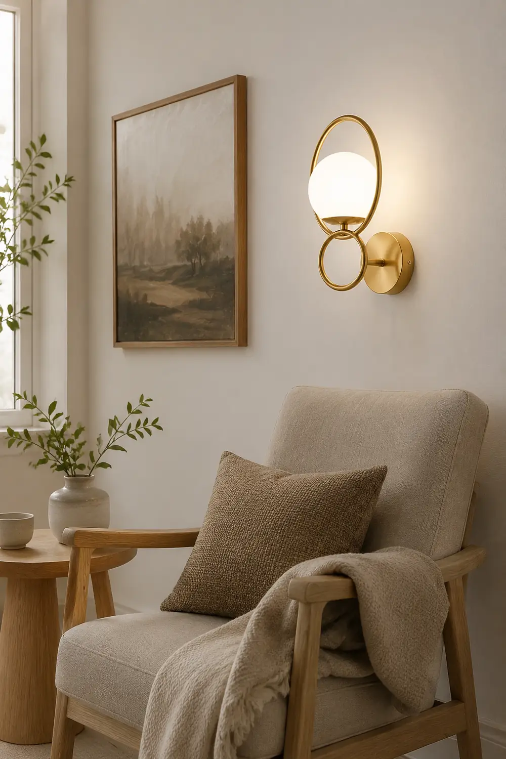 Fort Halo Gold Wall Light - Lumpaz