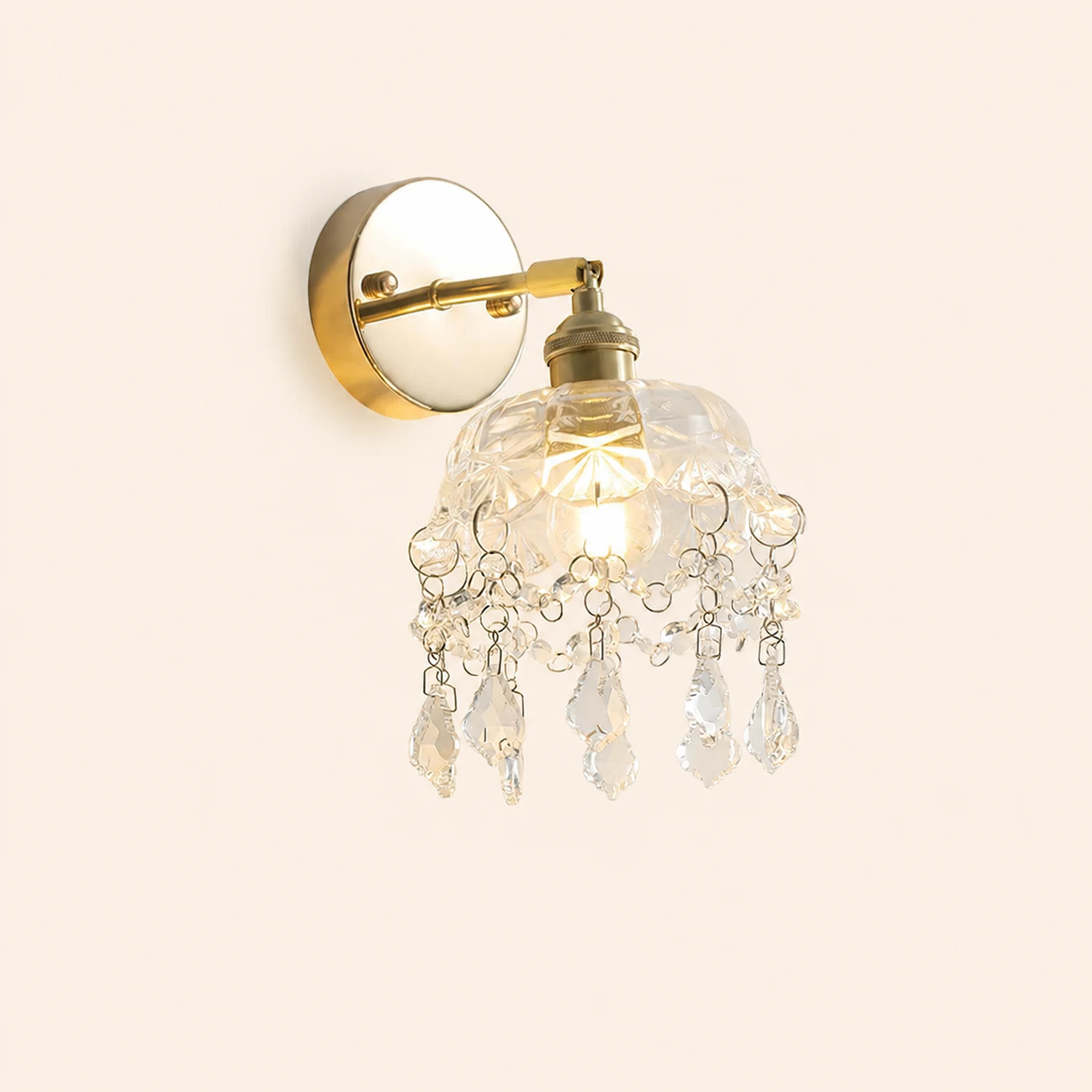 French Crystal Tassel Wall Light - Lumpaz