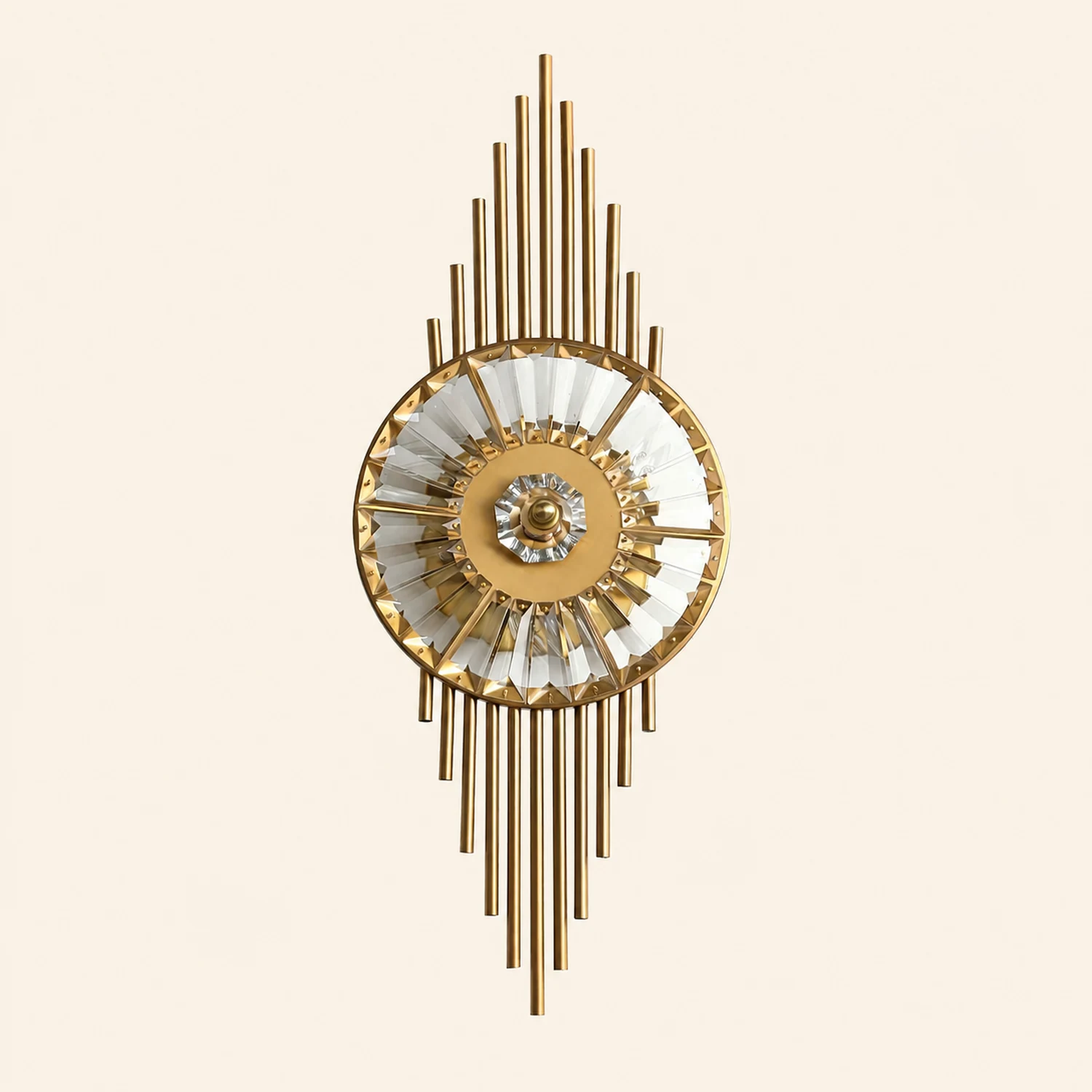 Crystal Gear Gold Wall Light - Lumpaz