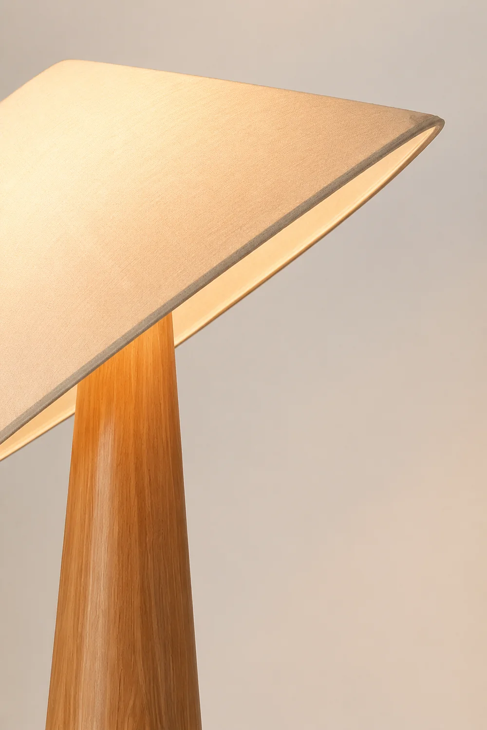 Tilt Hat Wooden Floor Lamp - Lumpaz