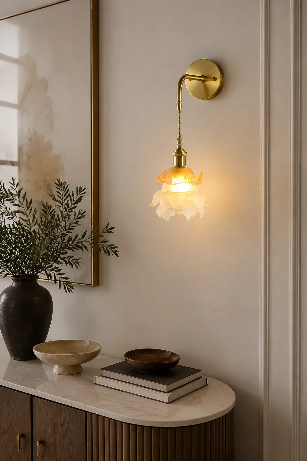 Laura Brass Wall Lamp - Lumpaz