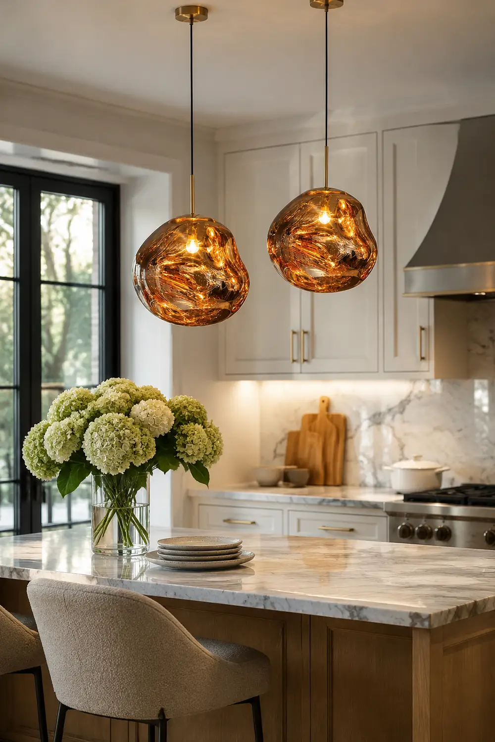 Modern Art Deco Irregular Bubble Pendant Light For Dining Room - Lumpaz