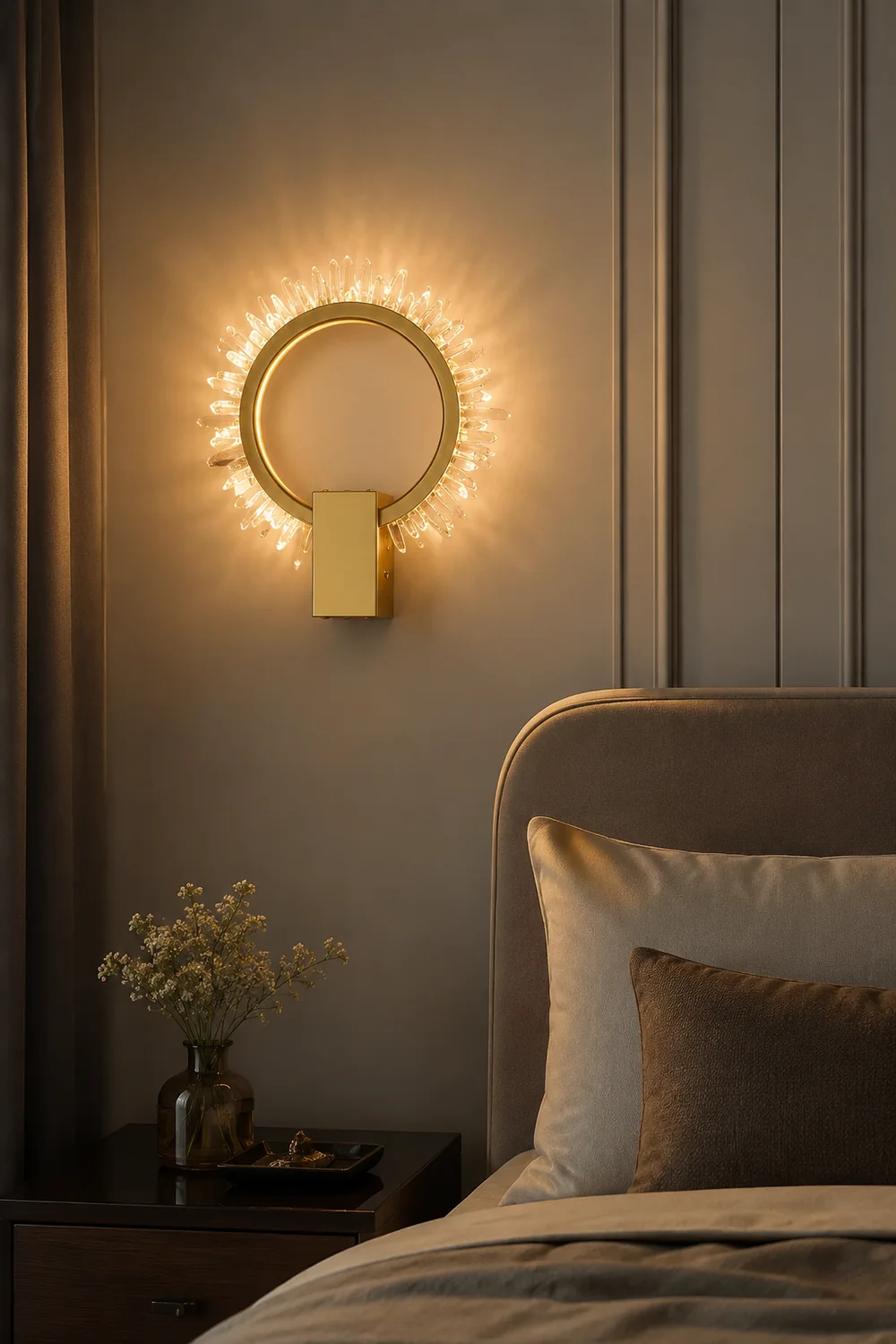 Natural Crystal Wall Lamp - Lumpaz