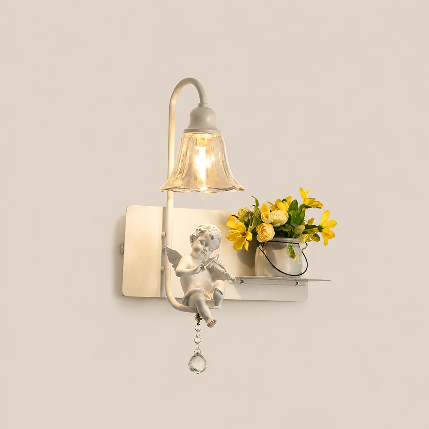White Angel Wall Light - Lumpaz