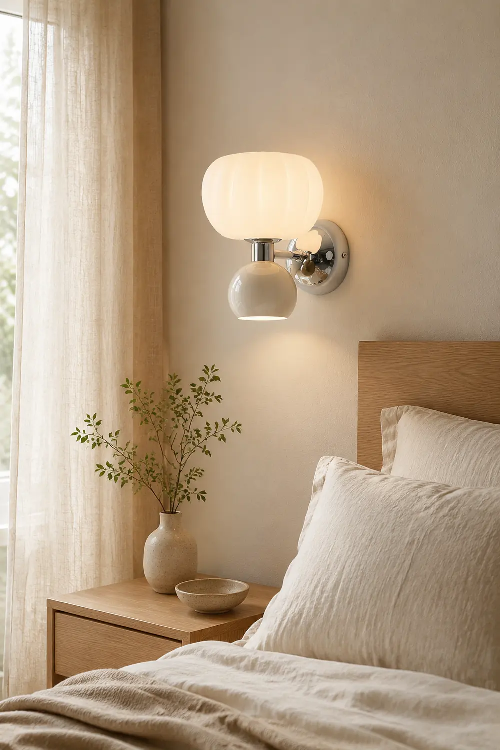 Moderno Cream Sconce - Lumpaz