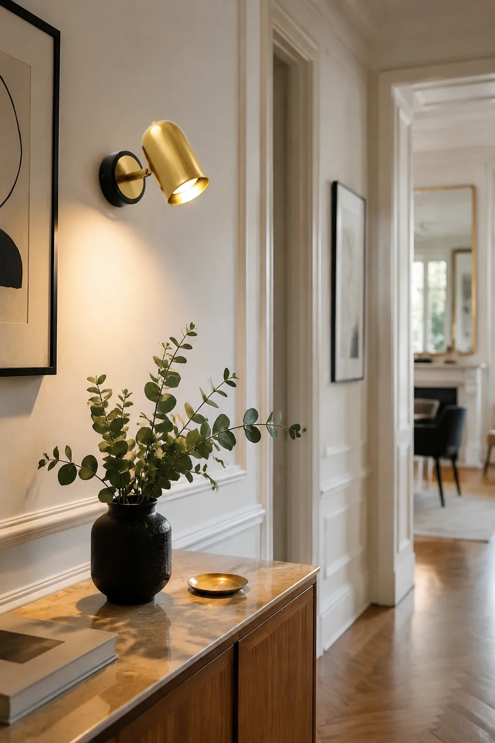 Leonardo Gold Wall Lamp - Lumpaz