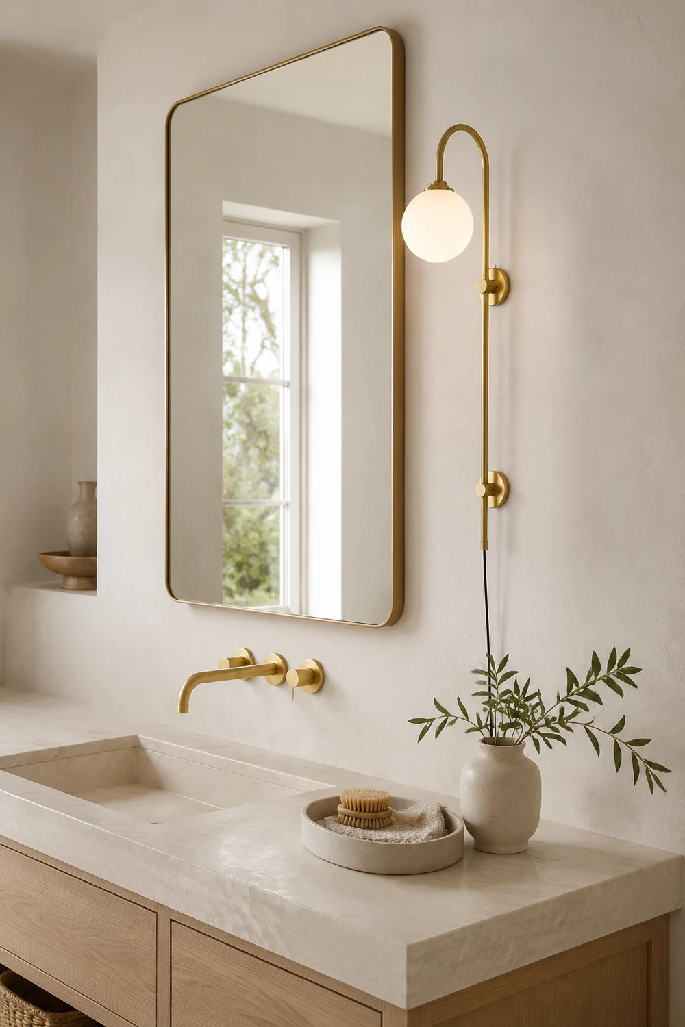 Globe Brass Wall Sconce - Lumpaz