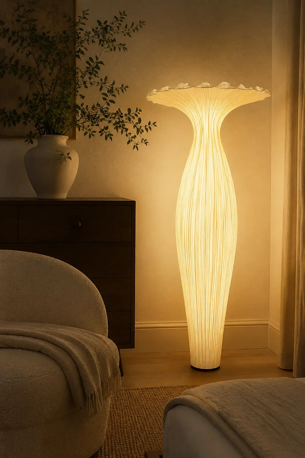 Vase Fabric Floor Lamp - Lumpaz