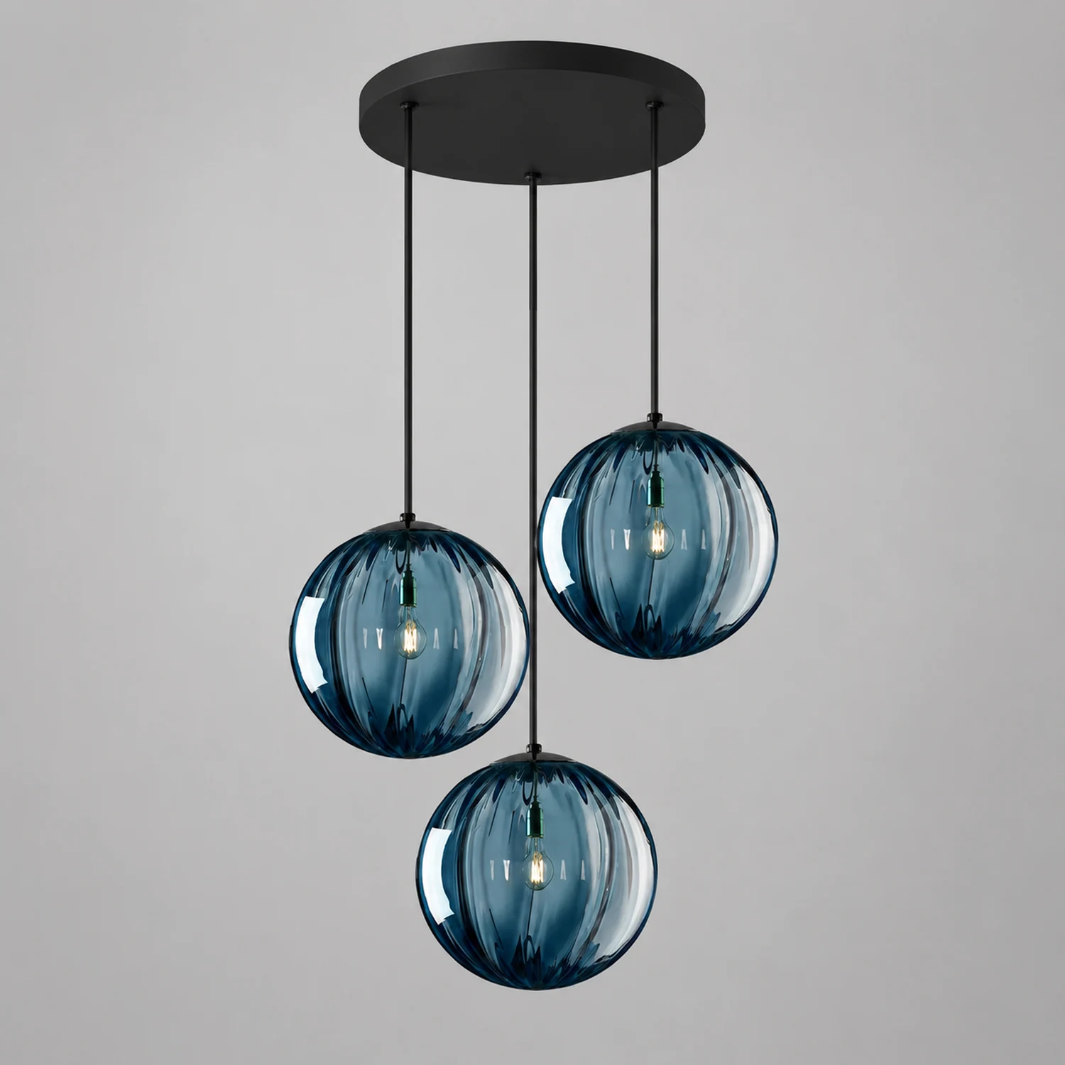 Modern Simple Round Glass Pendant Light - Lumpaz