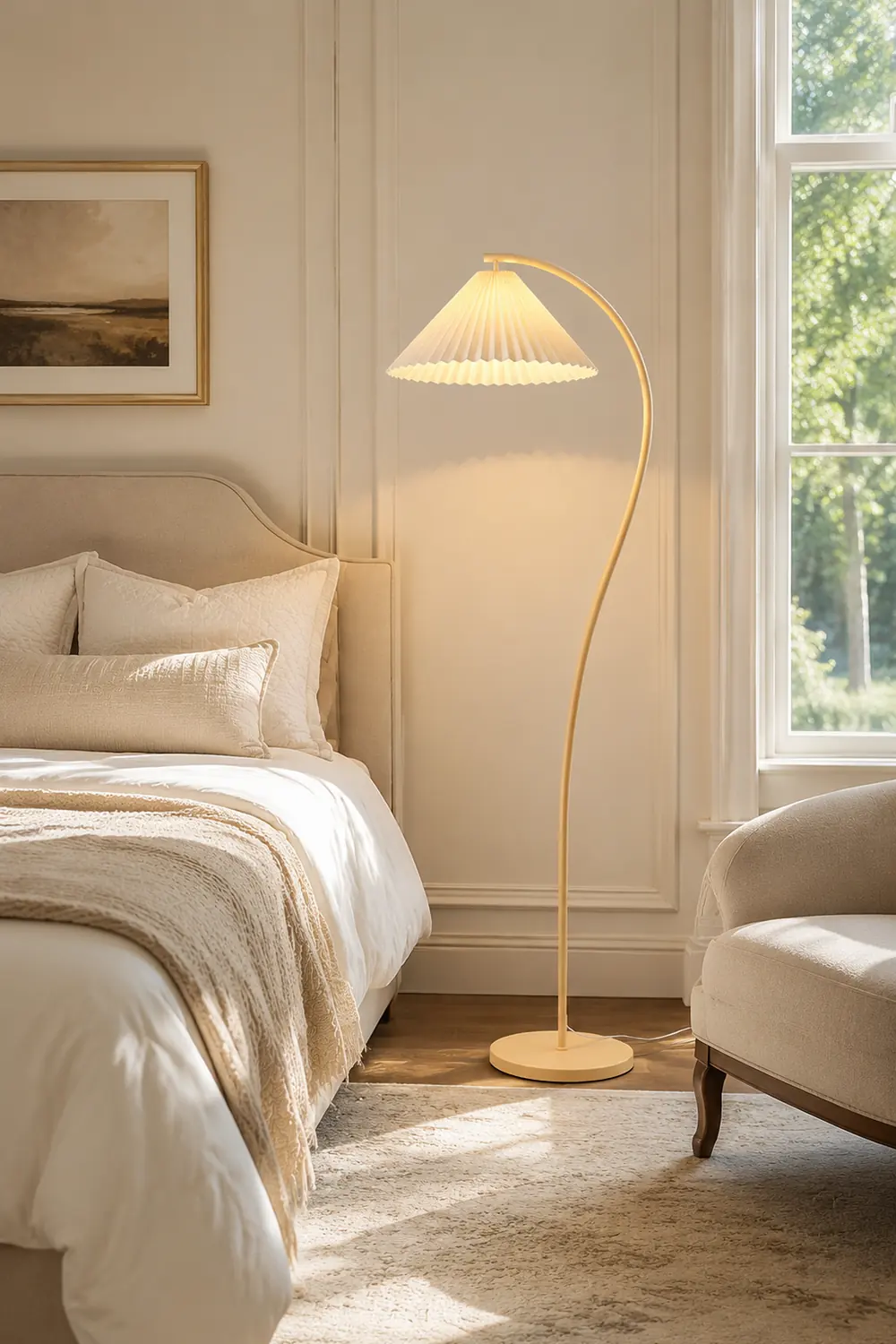 Crescini Pleated Floor Lamp - Lumpaz