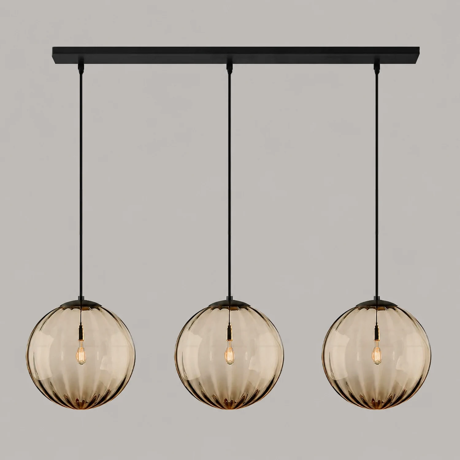 Modern Simple Round Glass Pendant Light - Lumpaz