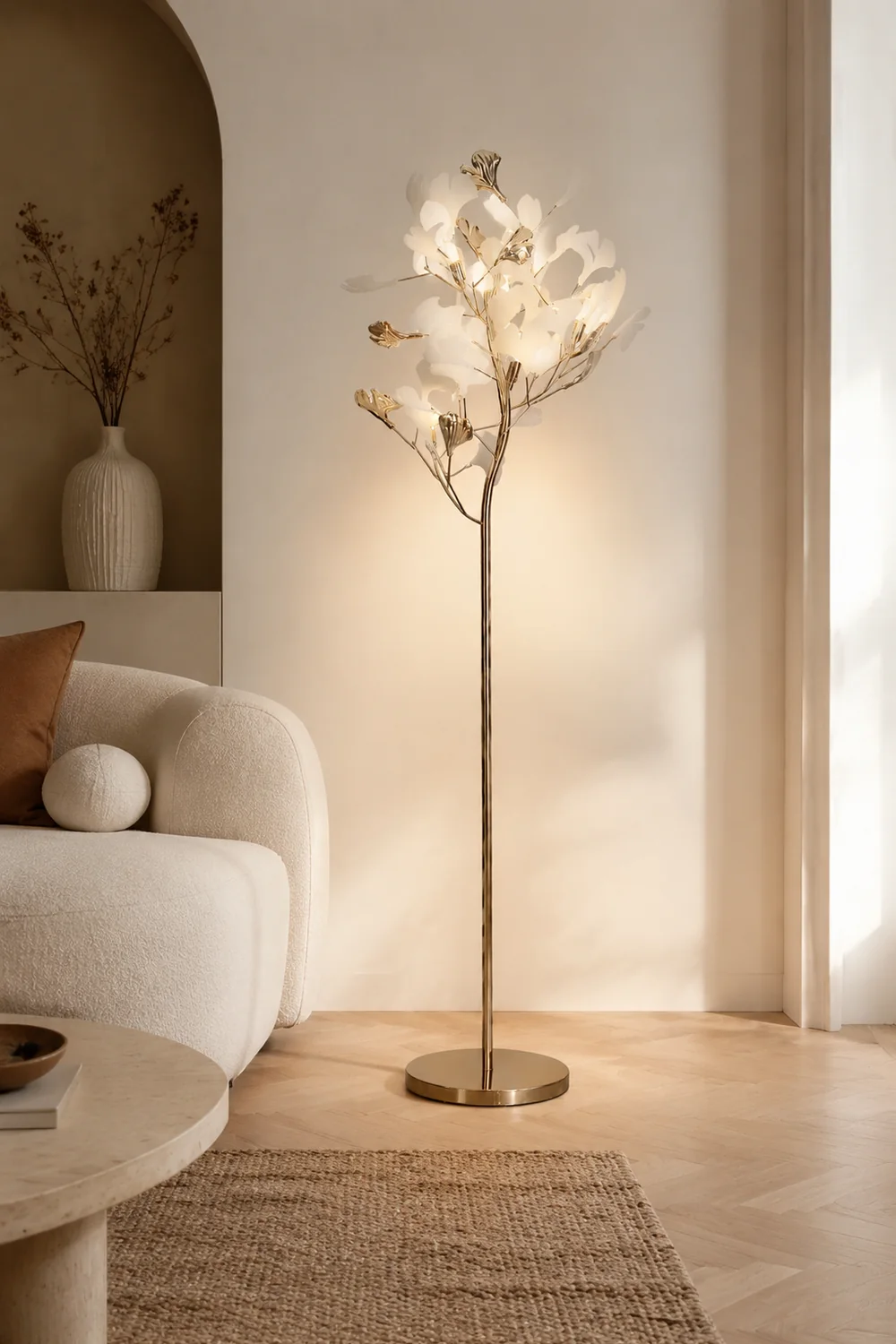 Gingko Leaf Floor Lamp - Lumpaz