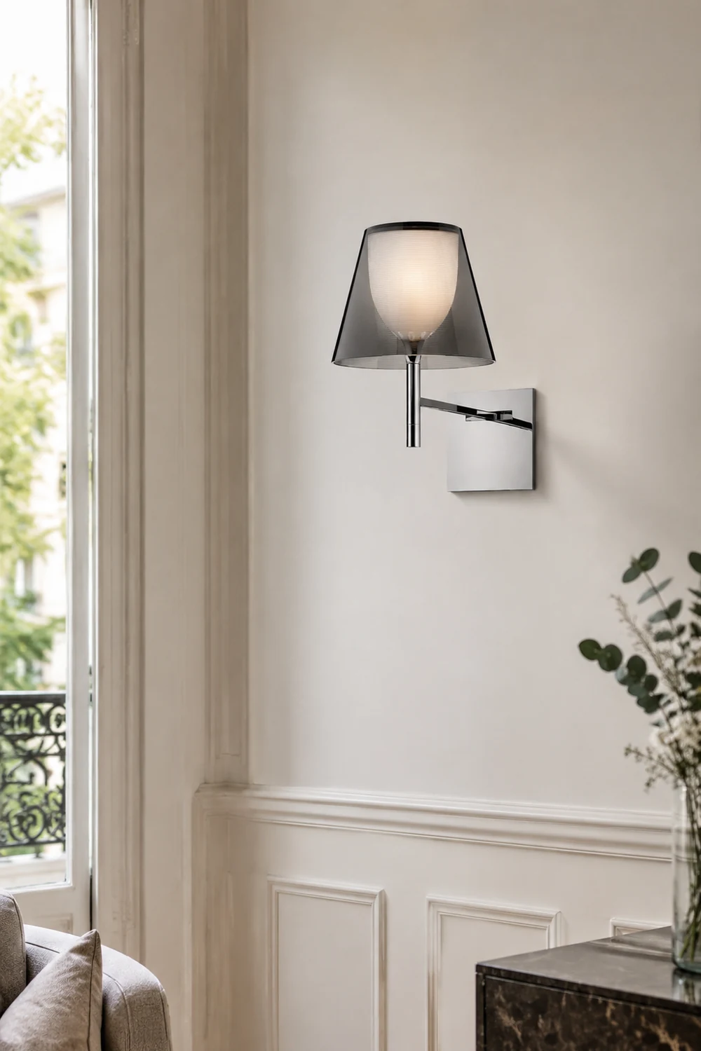 Chrome Prism Wall Lamp - Lumpaz