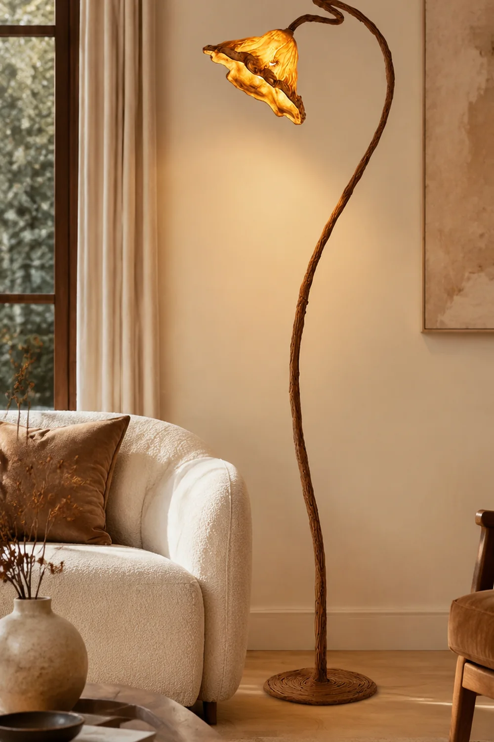Artistic Lotus Leaf Floor Lamp - Lumpaz