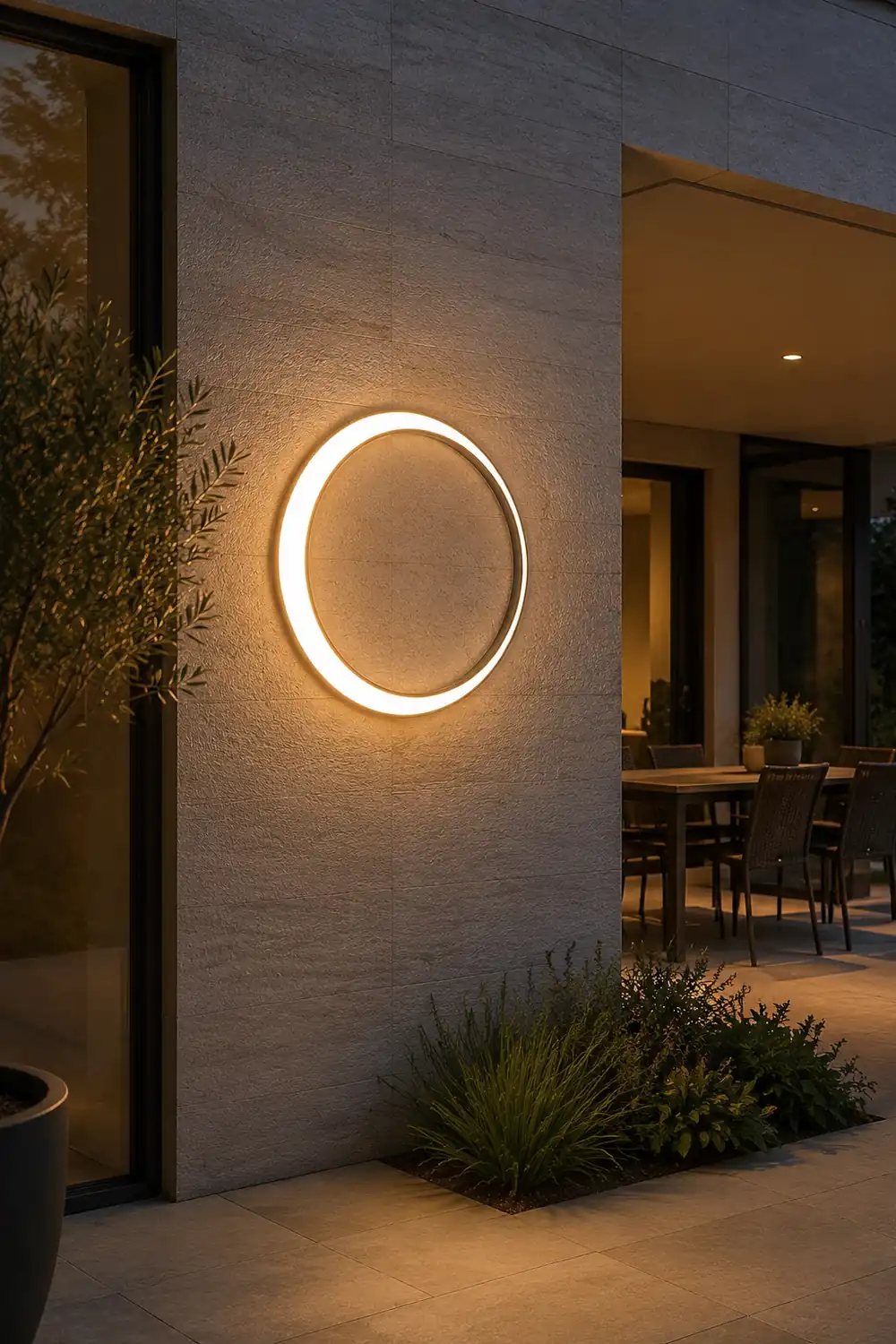 Moon Outdoor Wall Lamp - Lumpaz