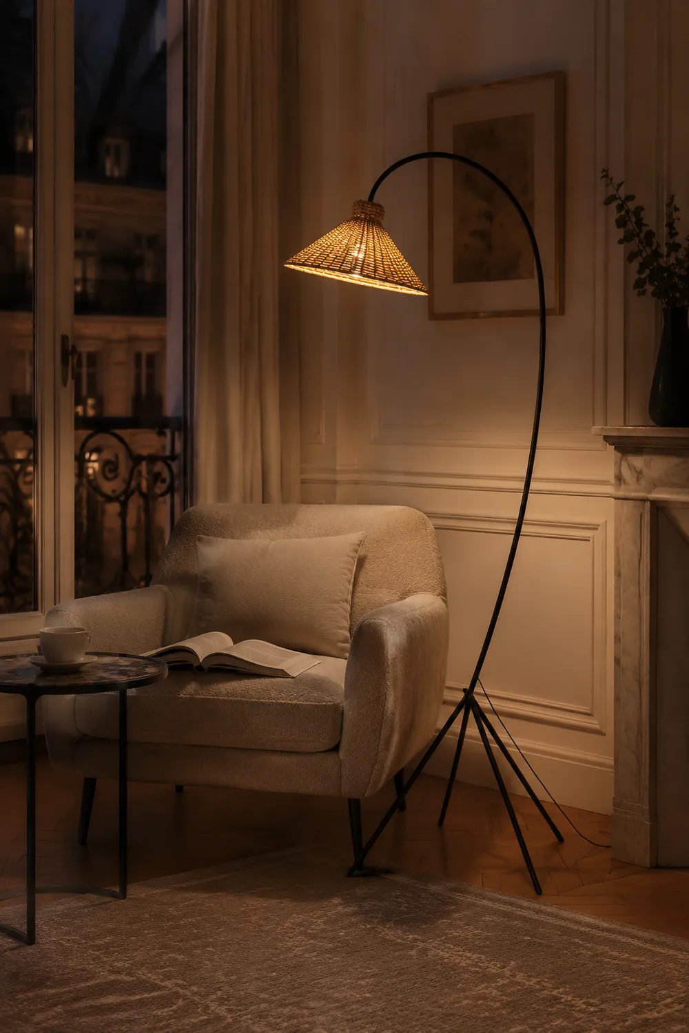 Tana Woven Floor Lamp - Lumpaz