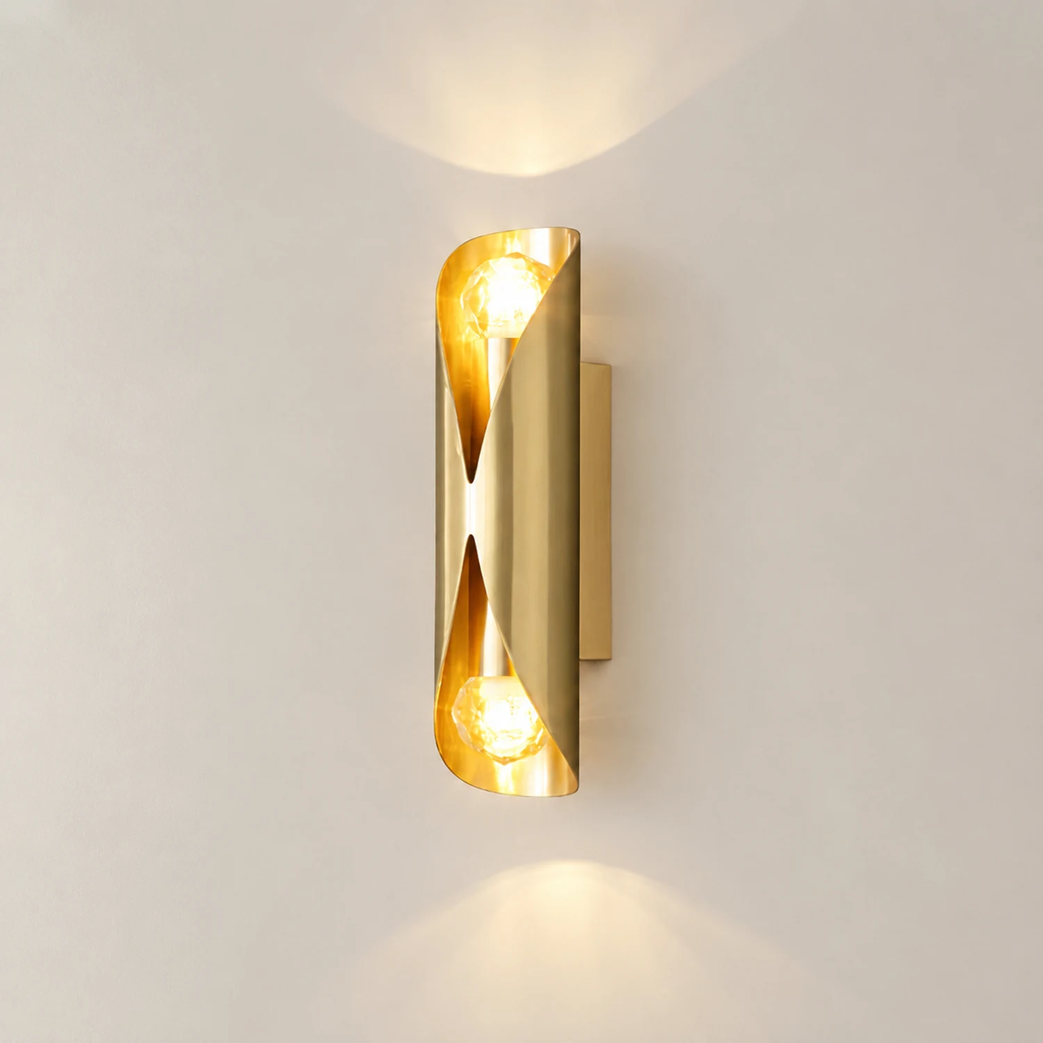 Diamonds Brass Wall Lamp - Lumpaz