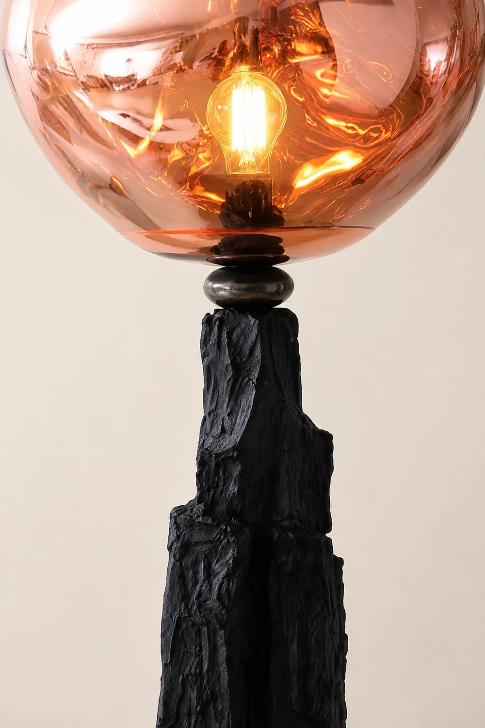 Charcoal Lava Floor Lamp - Lumpaz