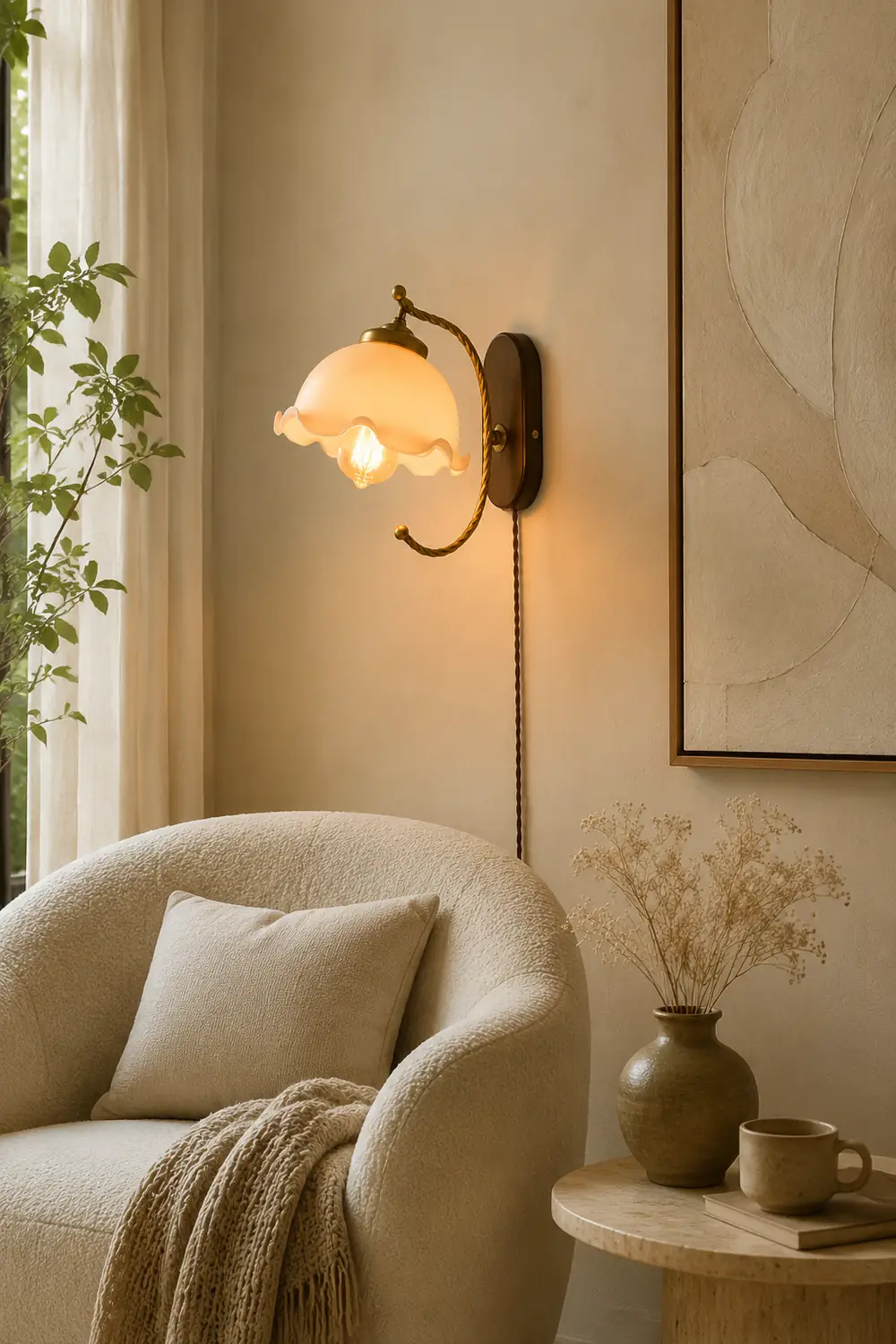 Milky Flower Wall Light - Lumpaz