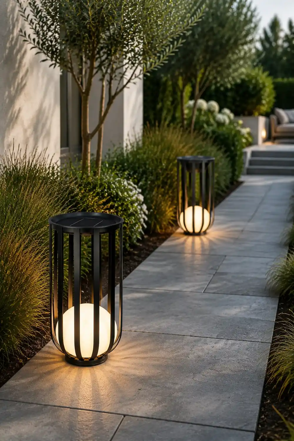 Bols Outdoor Garden Lamp with Solar Panel - Lumpaz