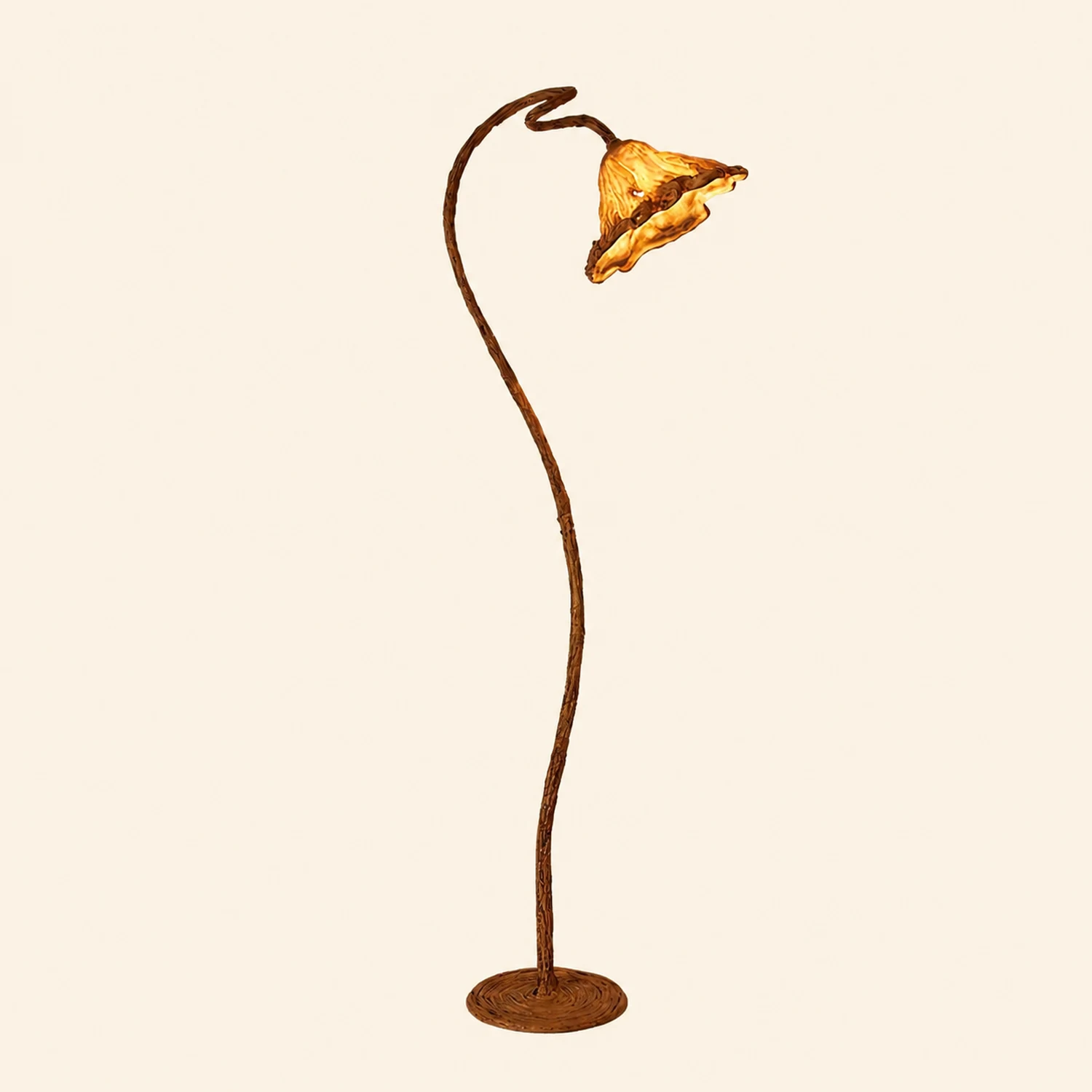 Artistic Lotus Leaf Floor Lamp - Lumpaz