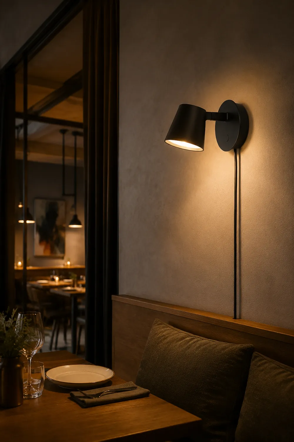 Tip Plug-In Wall Lamp - Lumpaz