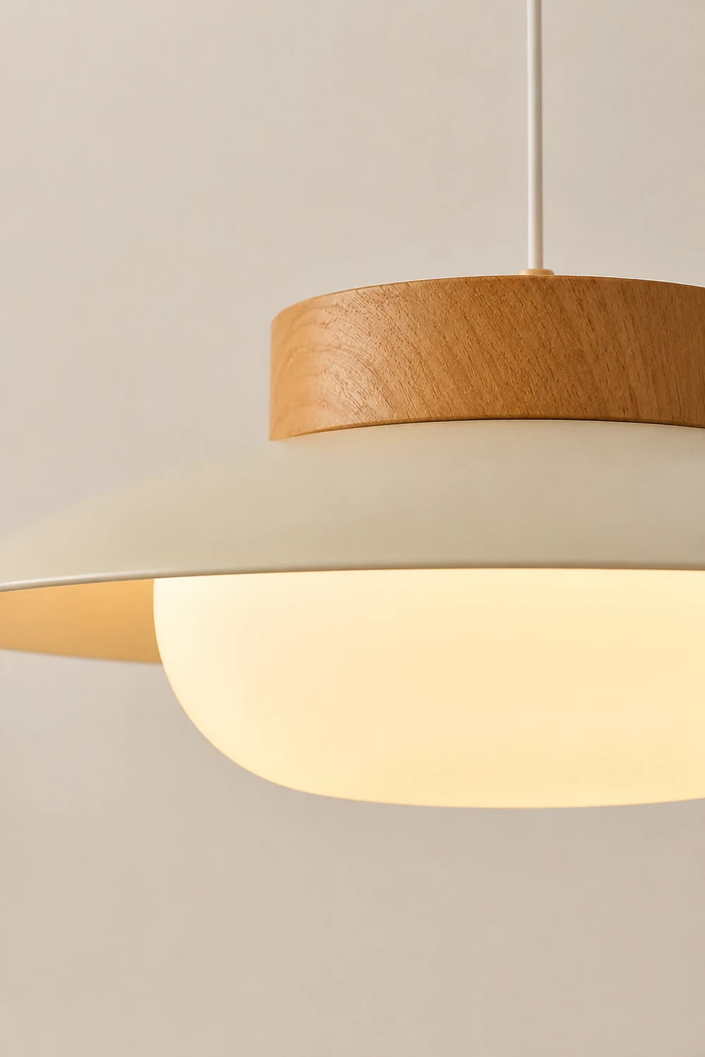 Cream Glutinous Rice Ball Bowl Pendant Light - Lumpaz