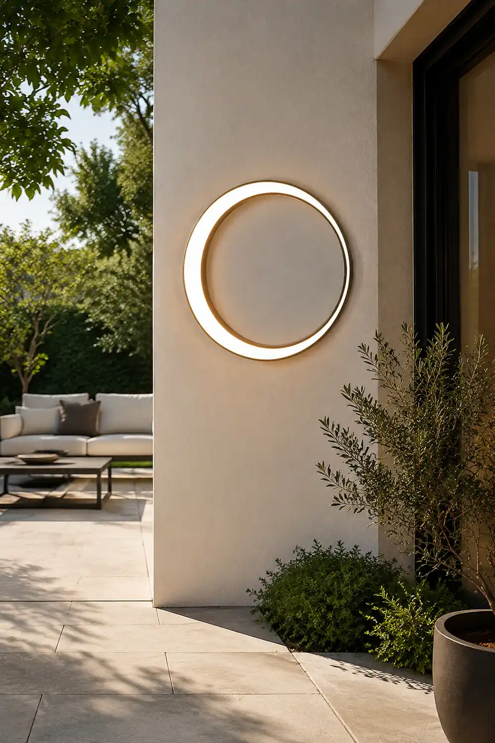 Moon Outdoor Wall Lamp - Lumpaz