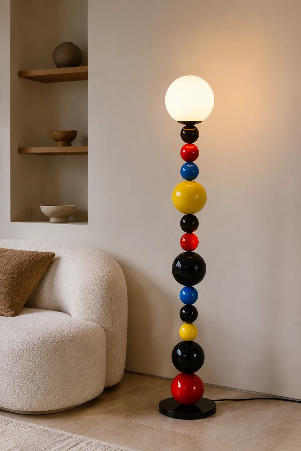Colorful Round Ball Floor Lamp - Lumpaz