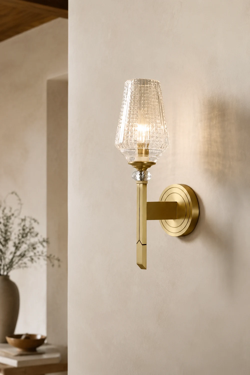 Devora Brass Wall Lamp - Lumpaz