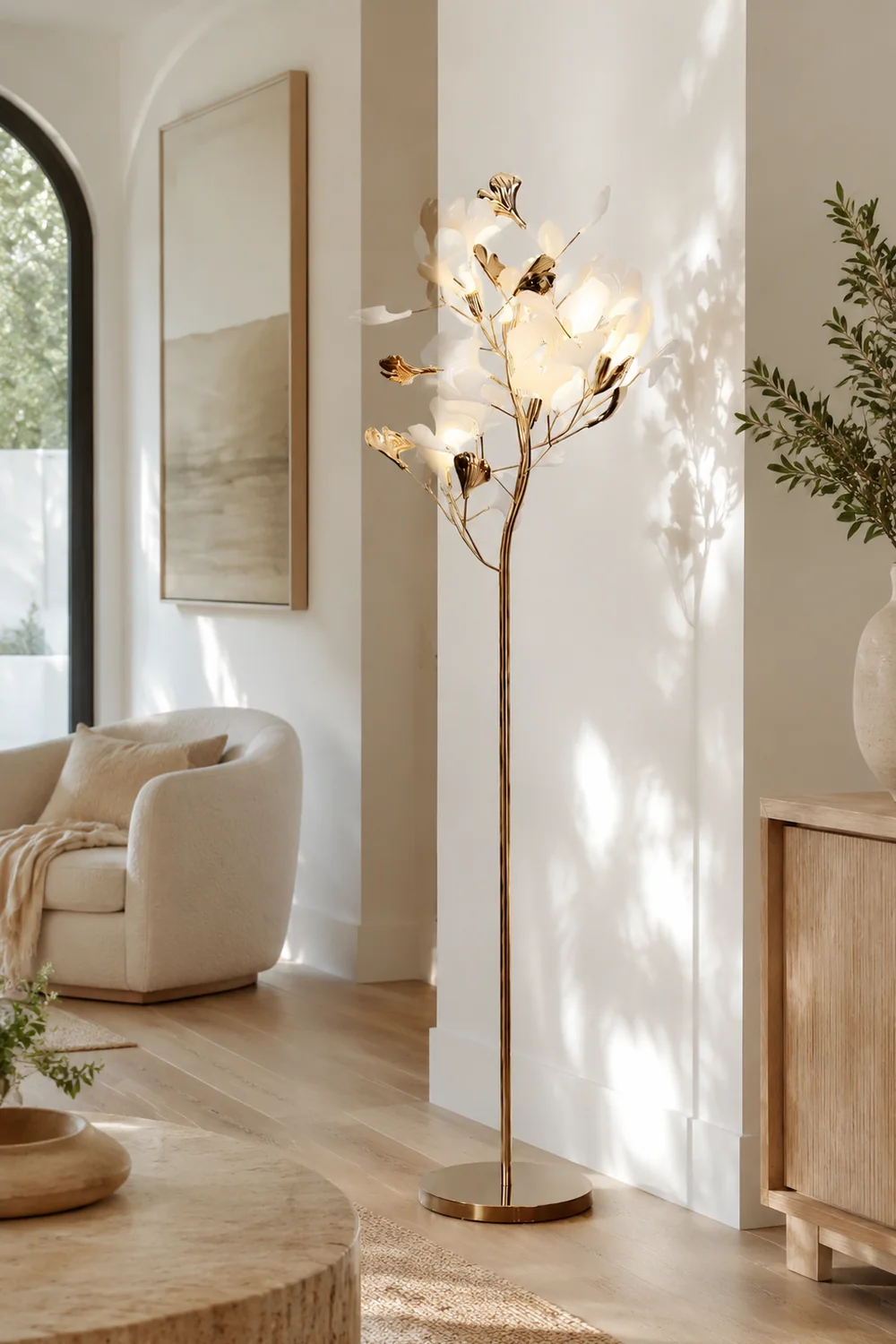 Gingko Leaf Floor Lamp - Lumpaz