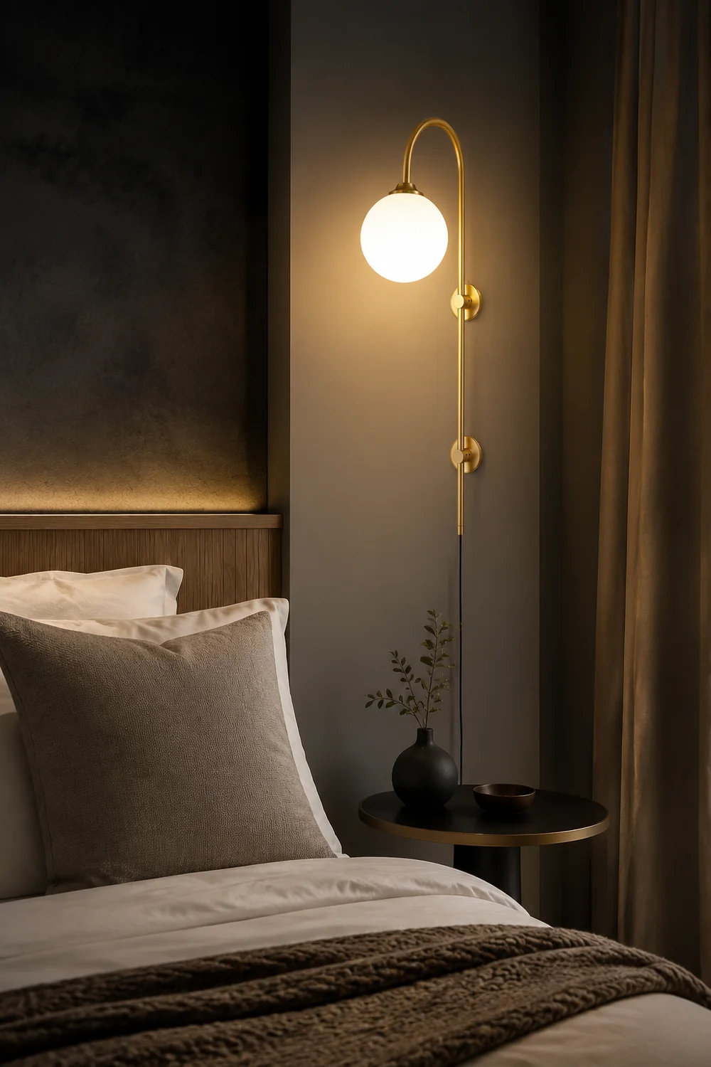 Globe Brass Wall Sconce - Lumpaz