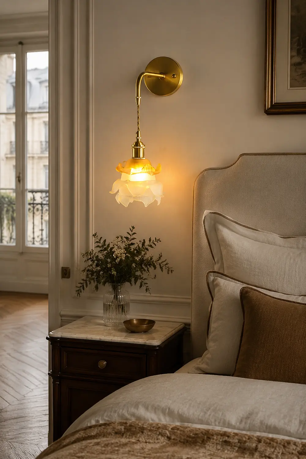 Laura Brass Wall Lamp - Lumpaz