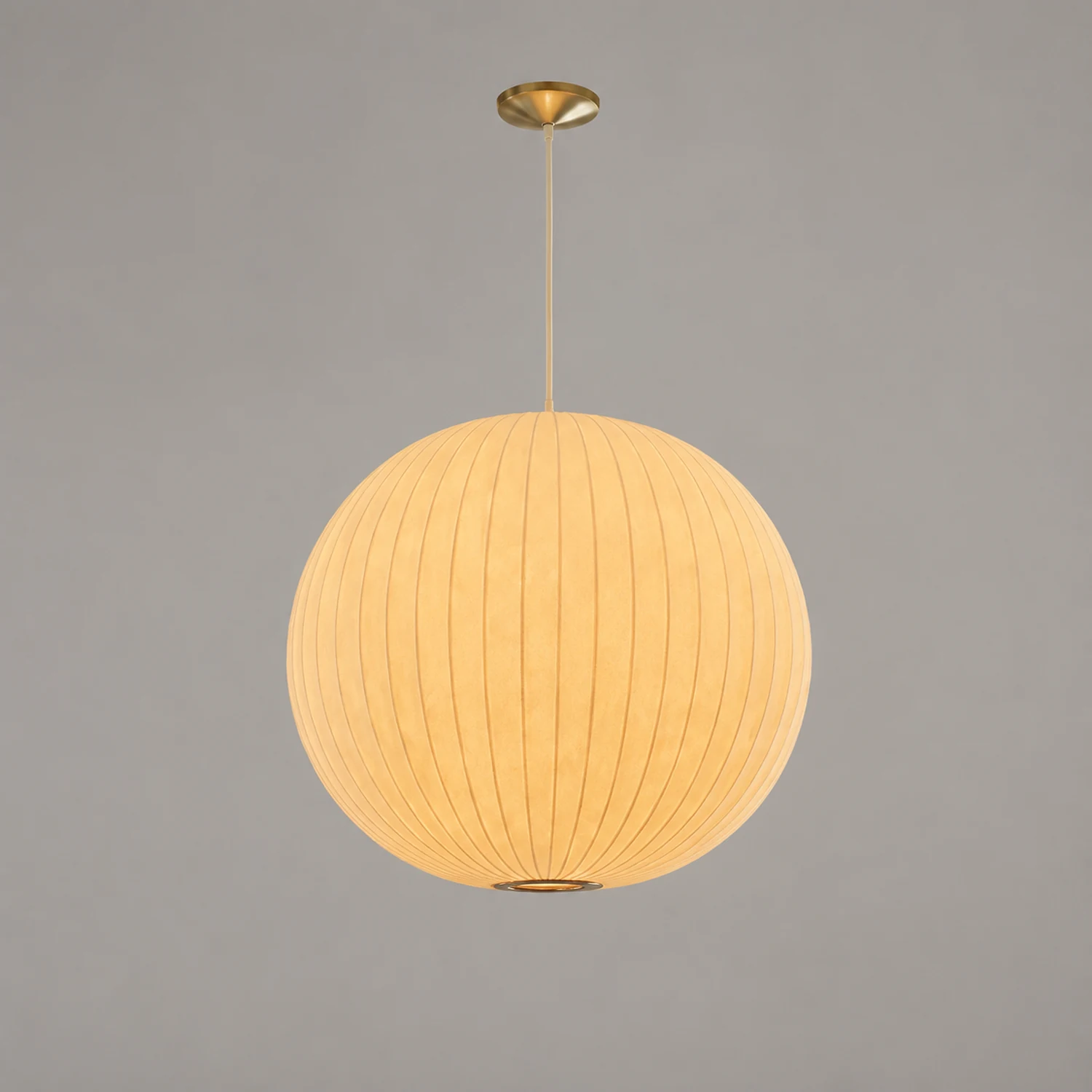 Nordic White Lantern Saucer Pendant Light For Living Room - Lumpaz