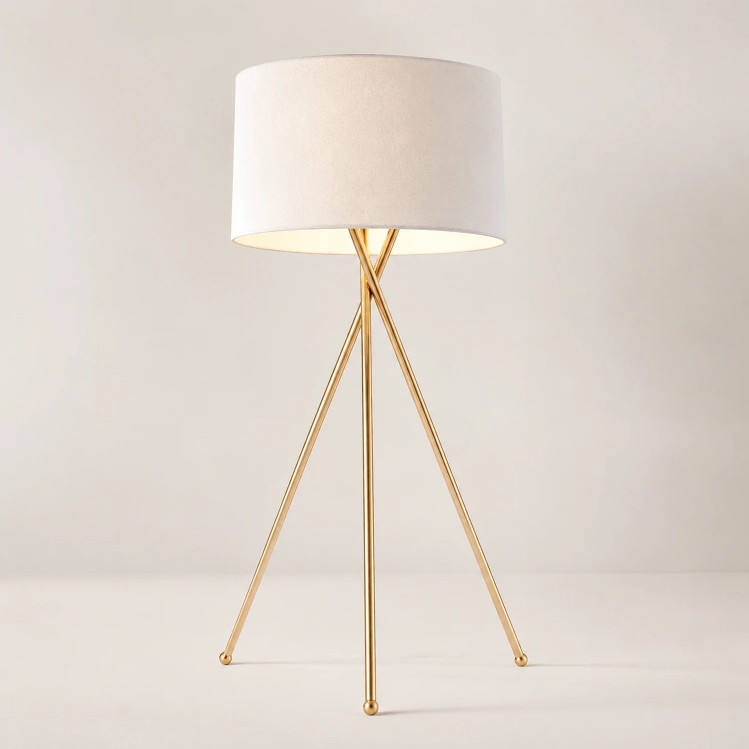 Alessio Minimalistische LED Steh/Tischlampe Weiß Schlafzimmer/Büros - Lumpaz