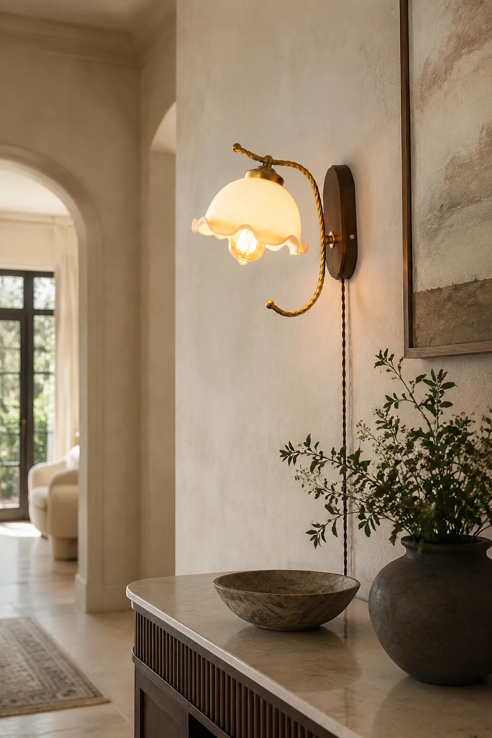 Milky Flower Wall Light - Lumpaz