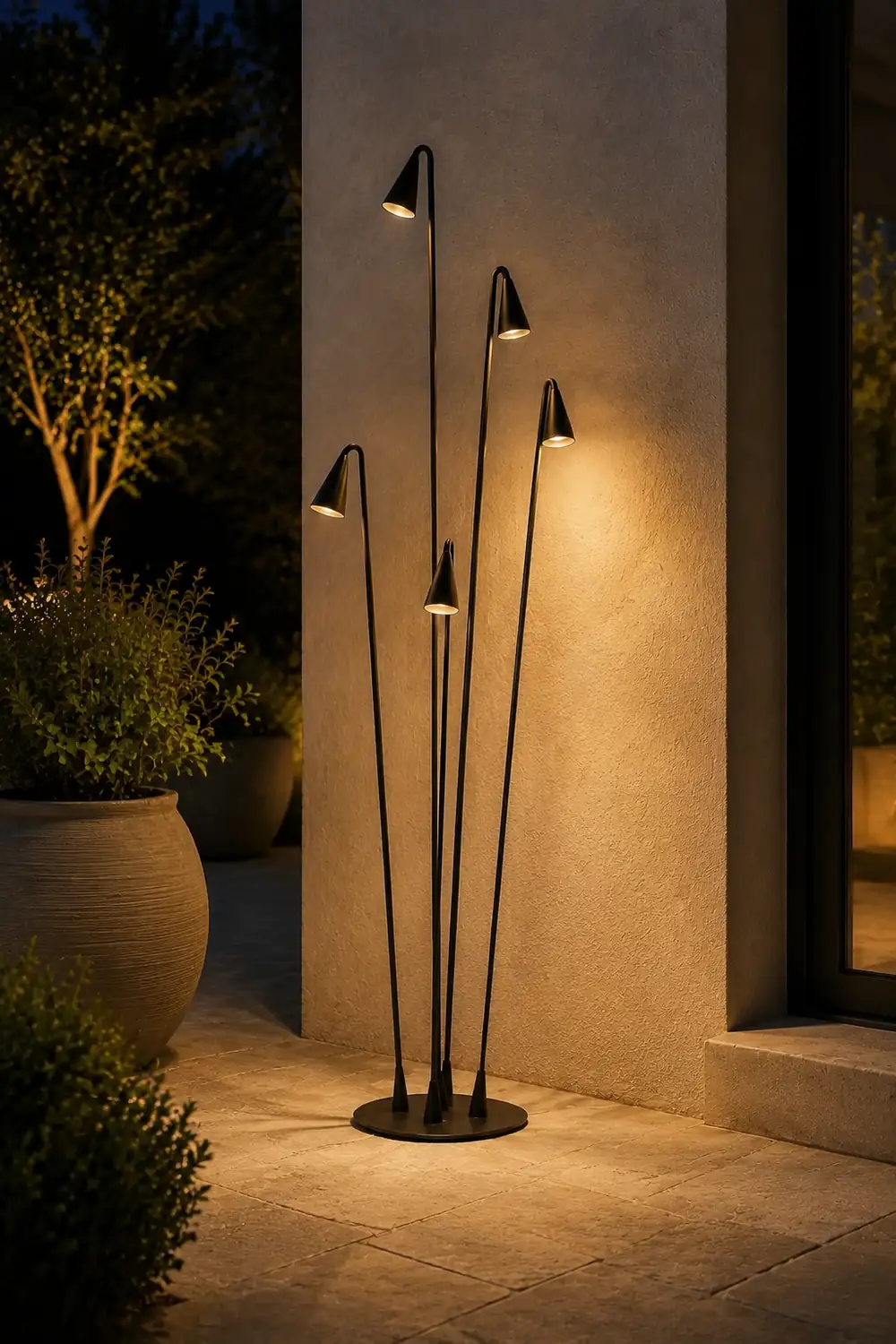 Bellflower Outdoor Floor Lamp - Lumpaz