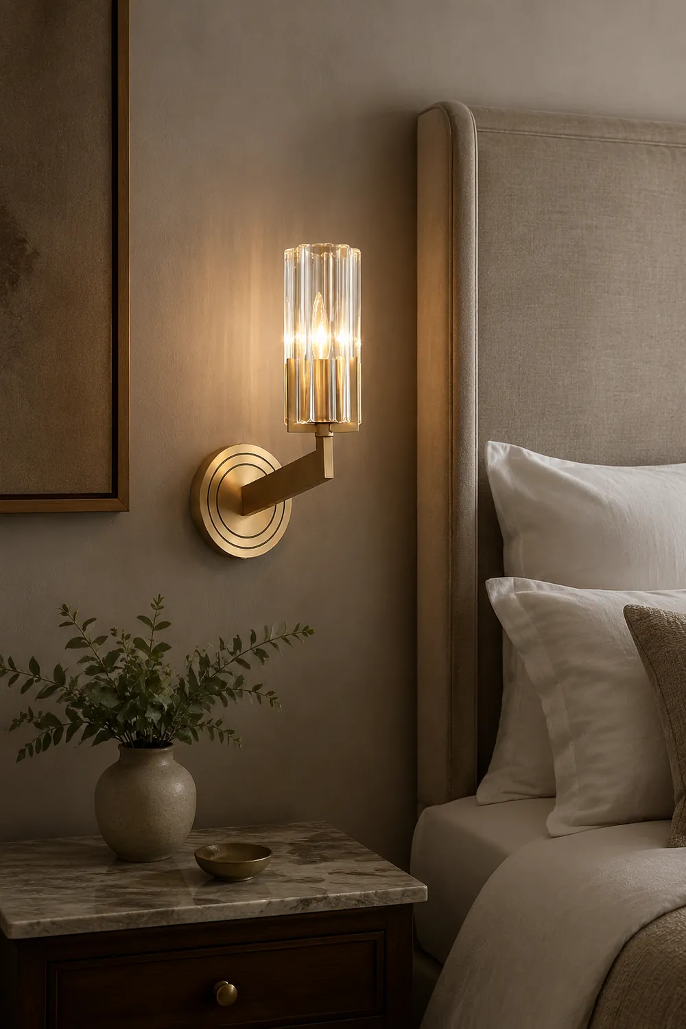 Kayla Brass Wall Lamp - Lumpaz