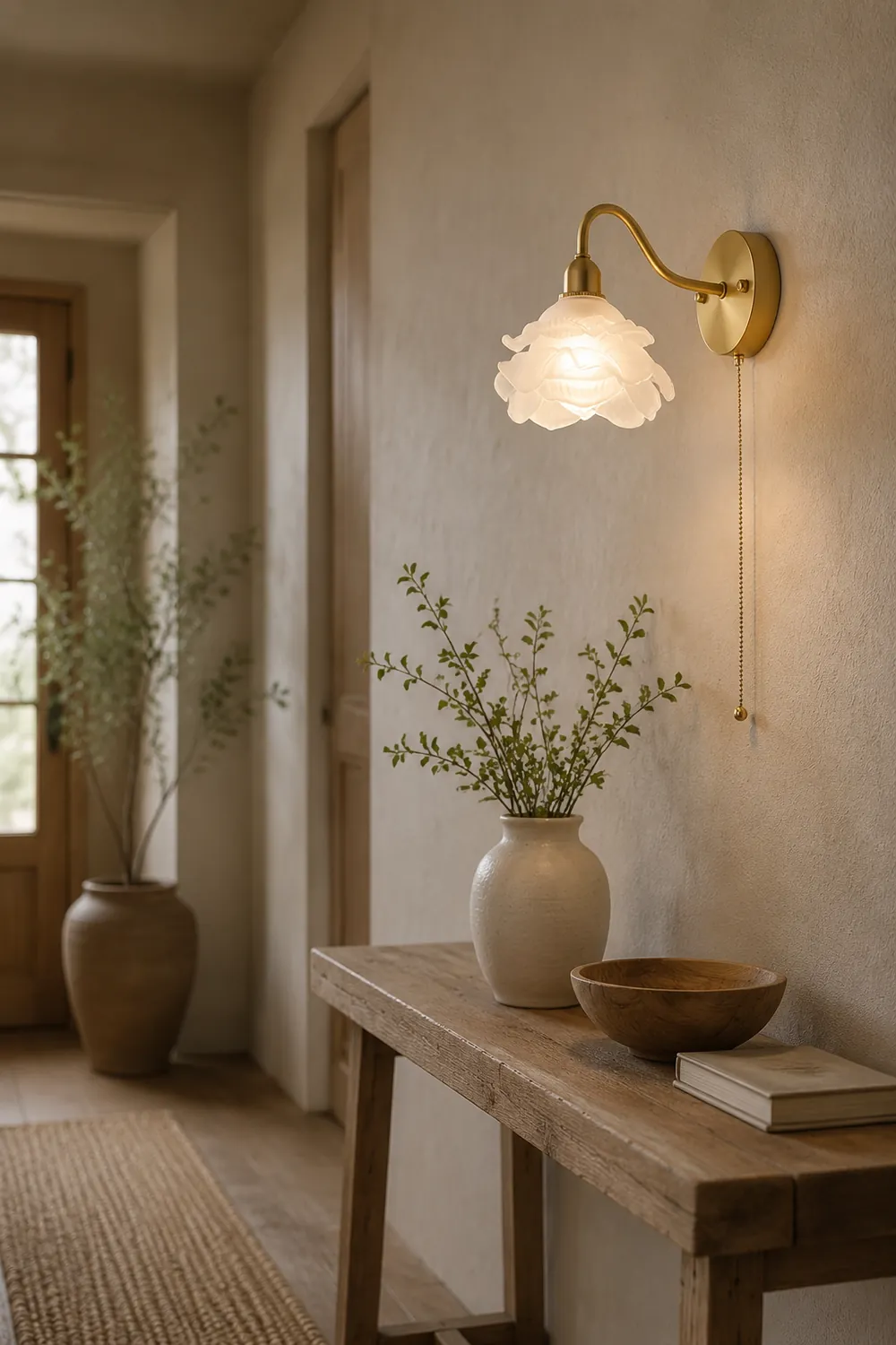 Rose Brass Wall Light - Lumpaz