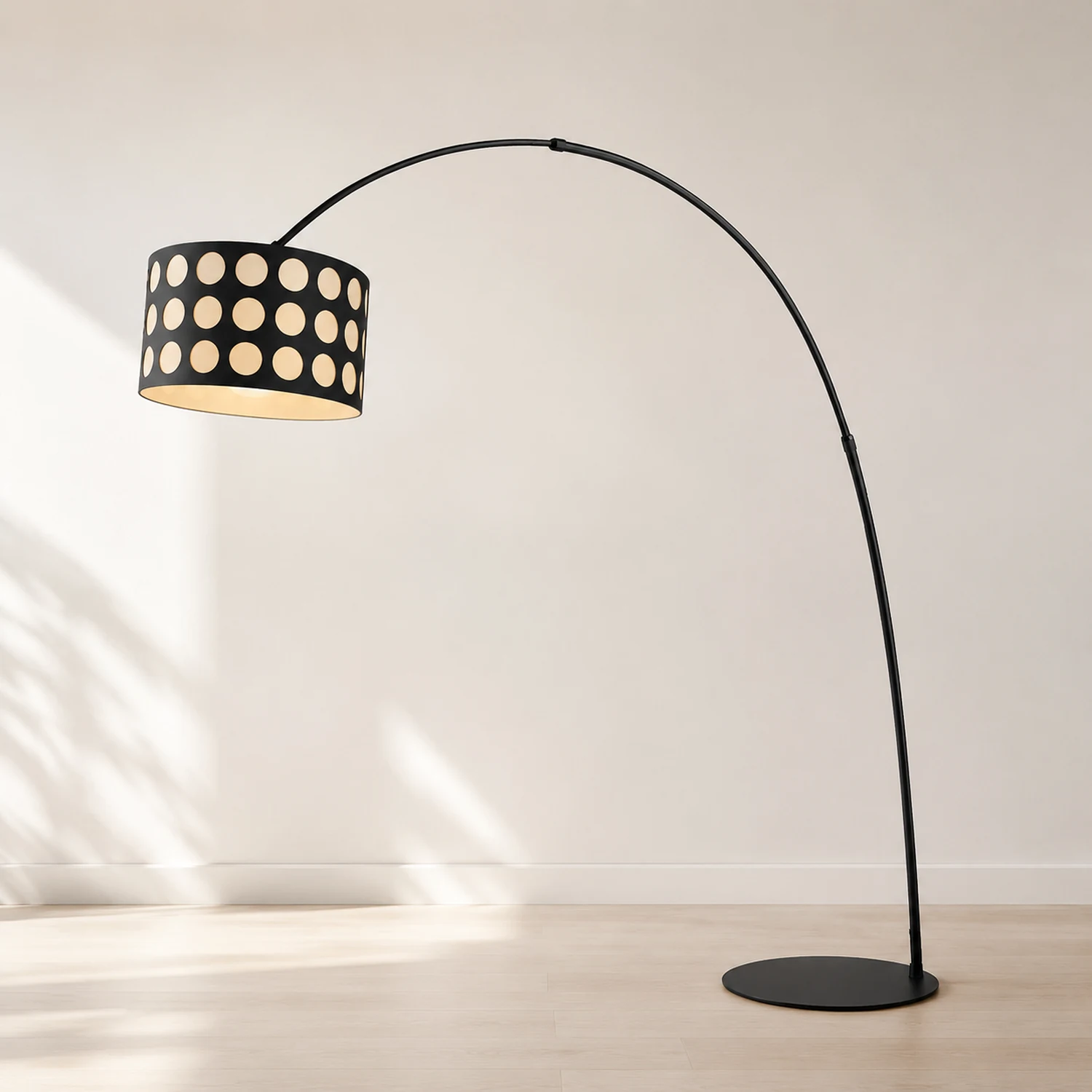Polka Arc Fabric Floor Lamp - Lumpaz