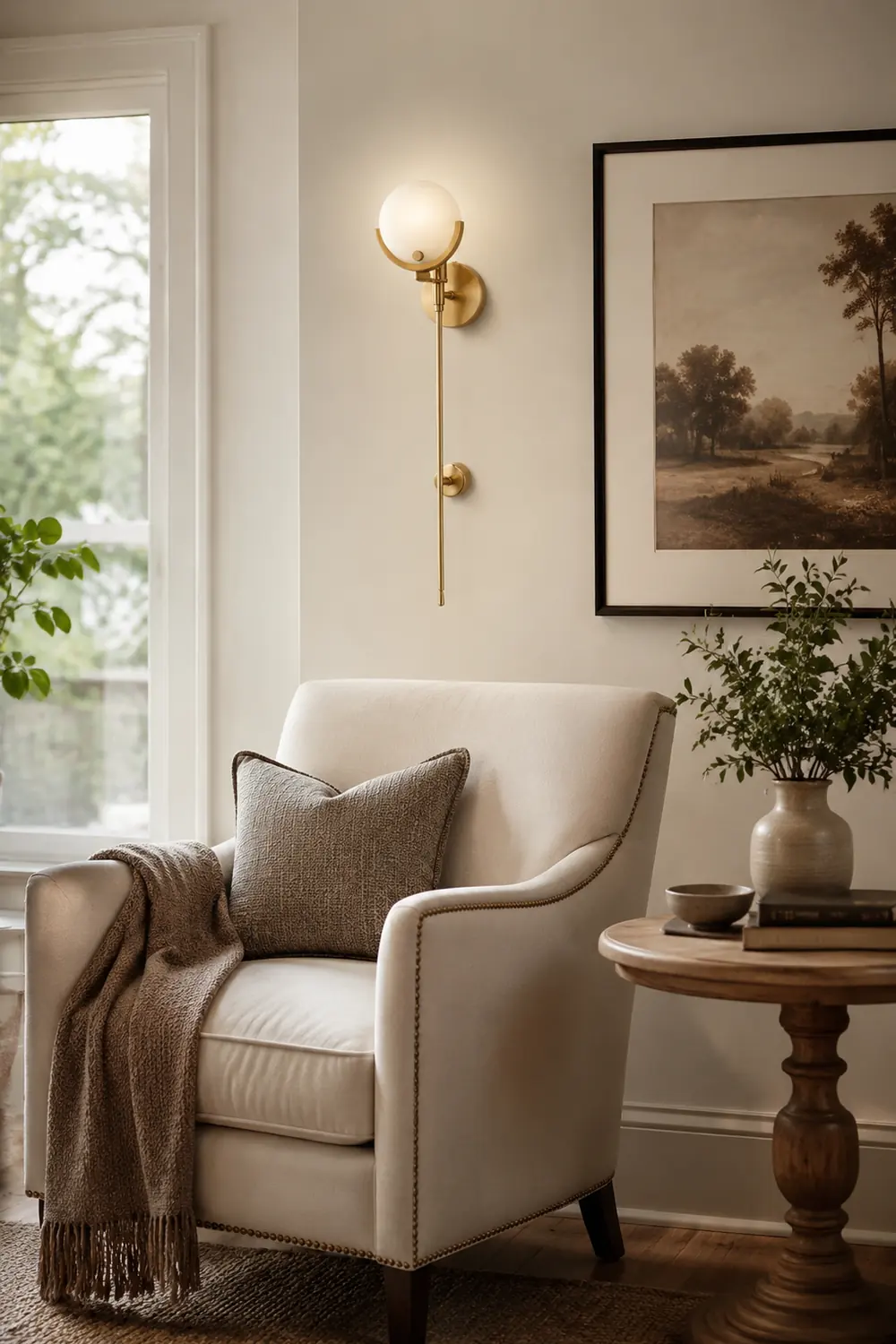 Ava Brass Wall Lamp - Lumpaz