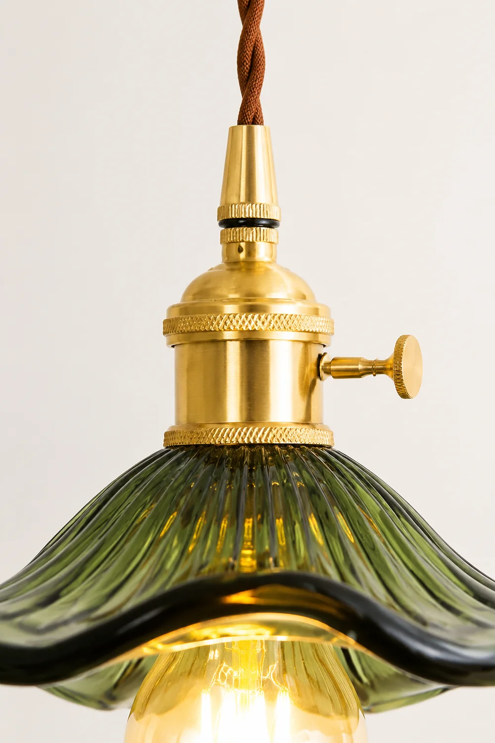 Stylish Hibiscus Flower Glass Pendant Light - Lumpaz