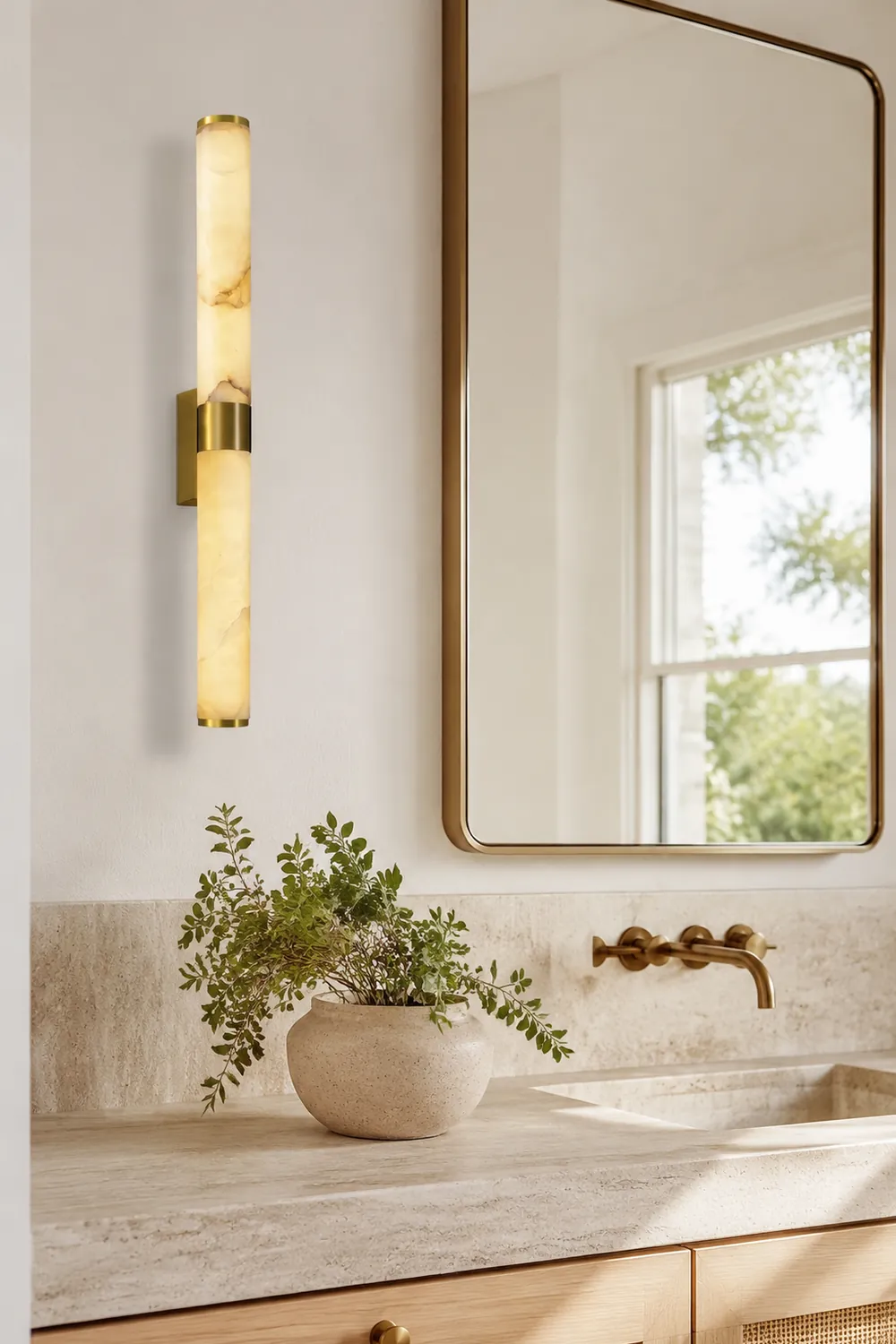 Line Alabaster Wall Light - Lumpaz
