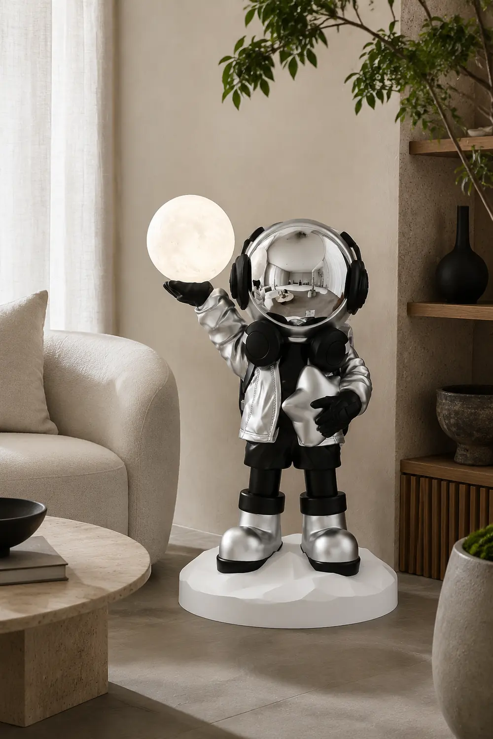 Apollo Astronaut Built-in Battery Floor Lamp - Lumpaz